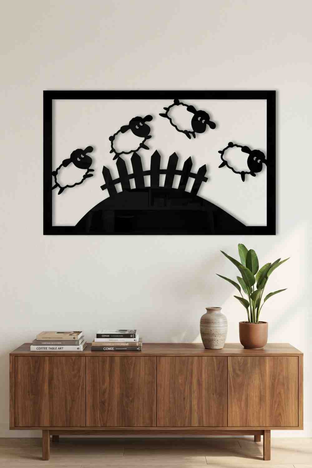 Contando Ovejas - Cuadro decorativo | Cortayrecorta.es
