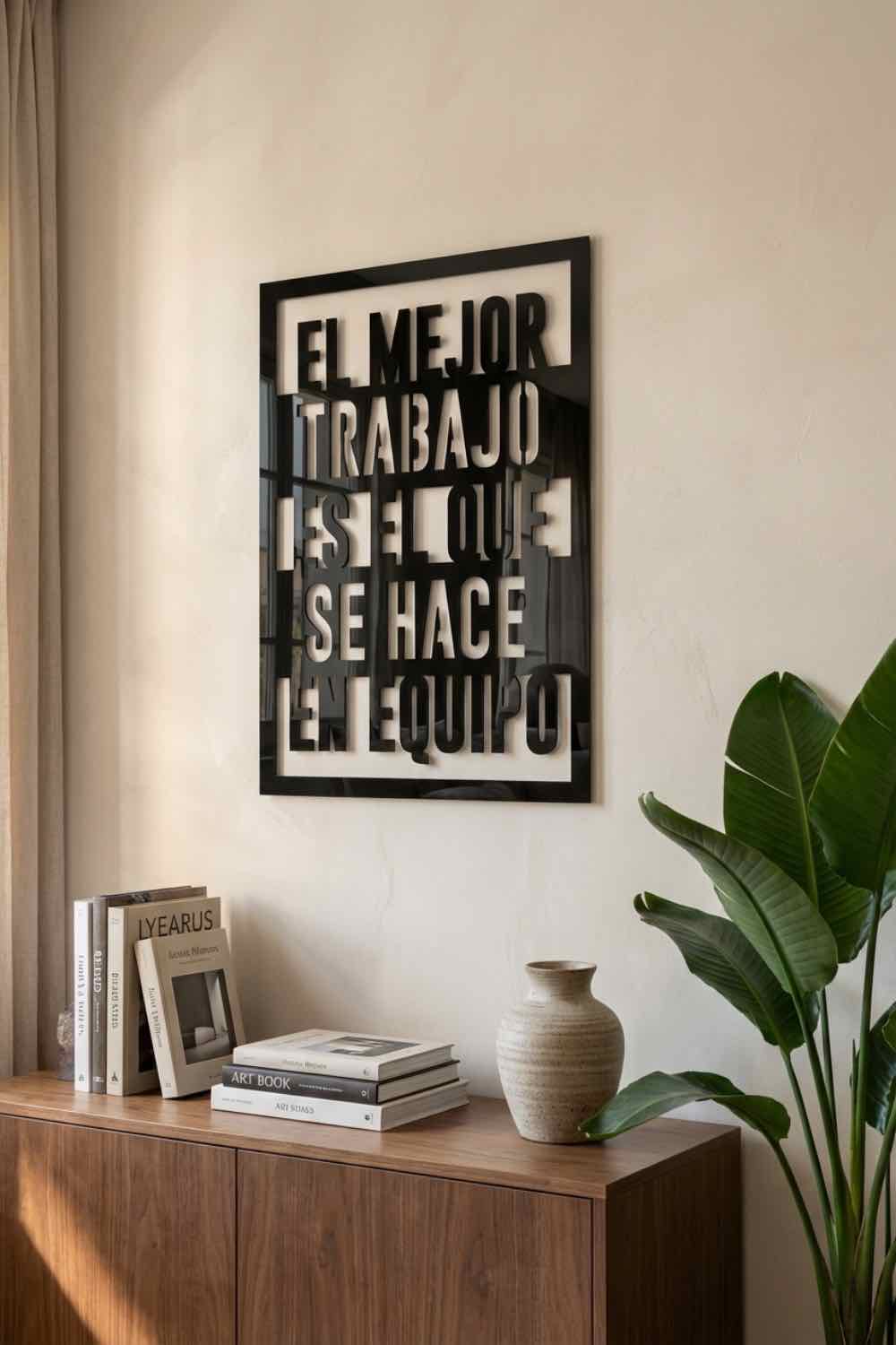 El mejor trabajo - Cuadro decorativo | Cortayrecorta.es