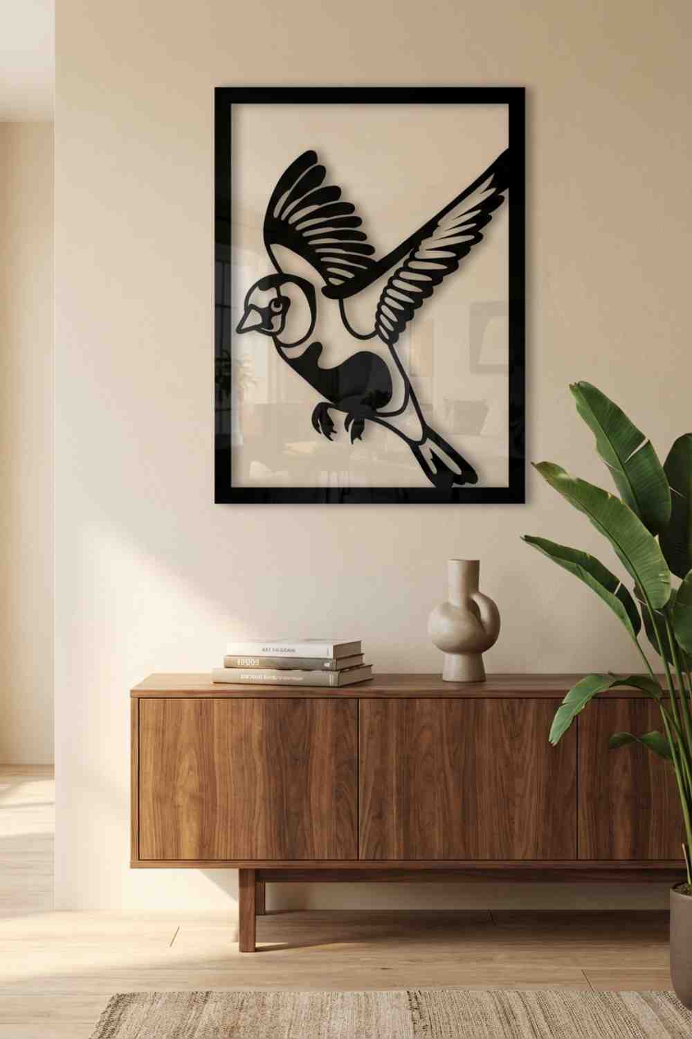 Jilguero - Cuadro decorativo | Cortayrecorta.es