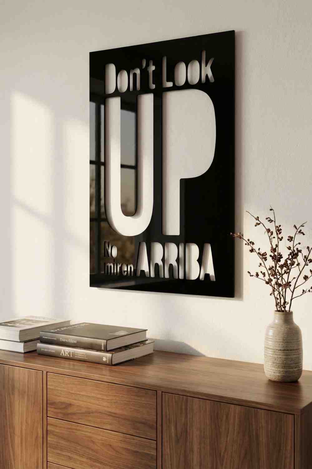 No Miren Arriba - Cuadro decorativo | Cortayrecorta.es