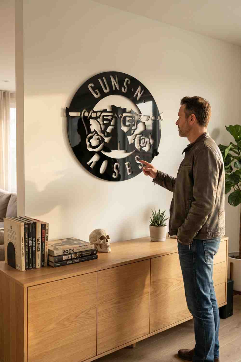 Guns And Roses - Cuadro decorativo | Cortayrecorta.es