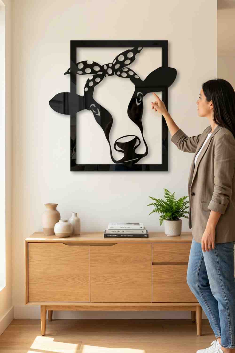 Vaca Lola - Cuadro decorativo | Cortayrecorta.es