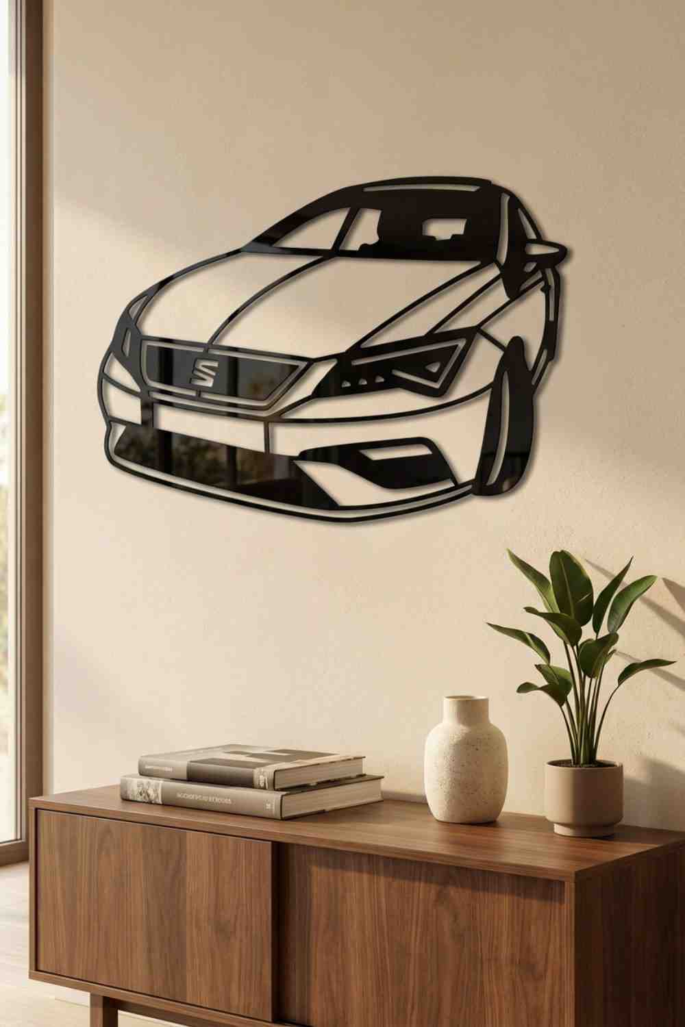 SEAT león - Cuadro decorativo | Cortayrecorta.es