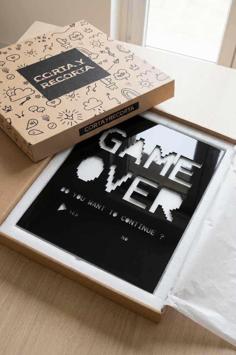 Gamer Over - Cuadro decorativo | Cortayrecorta.es