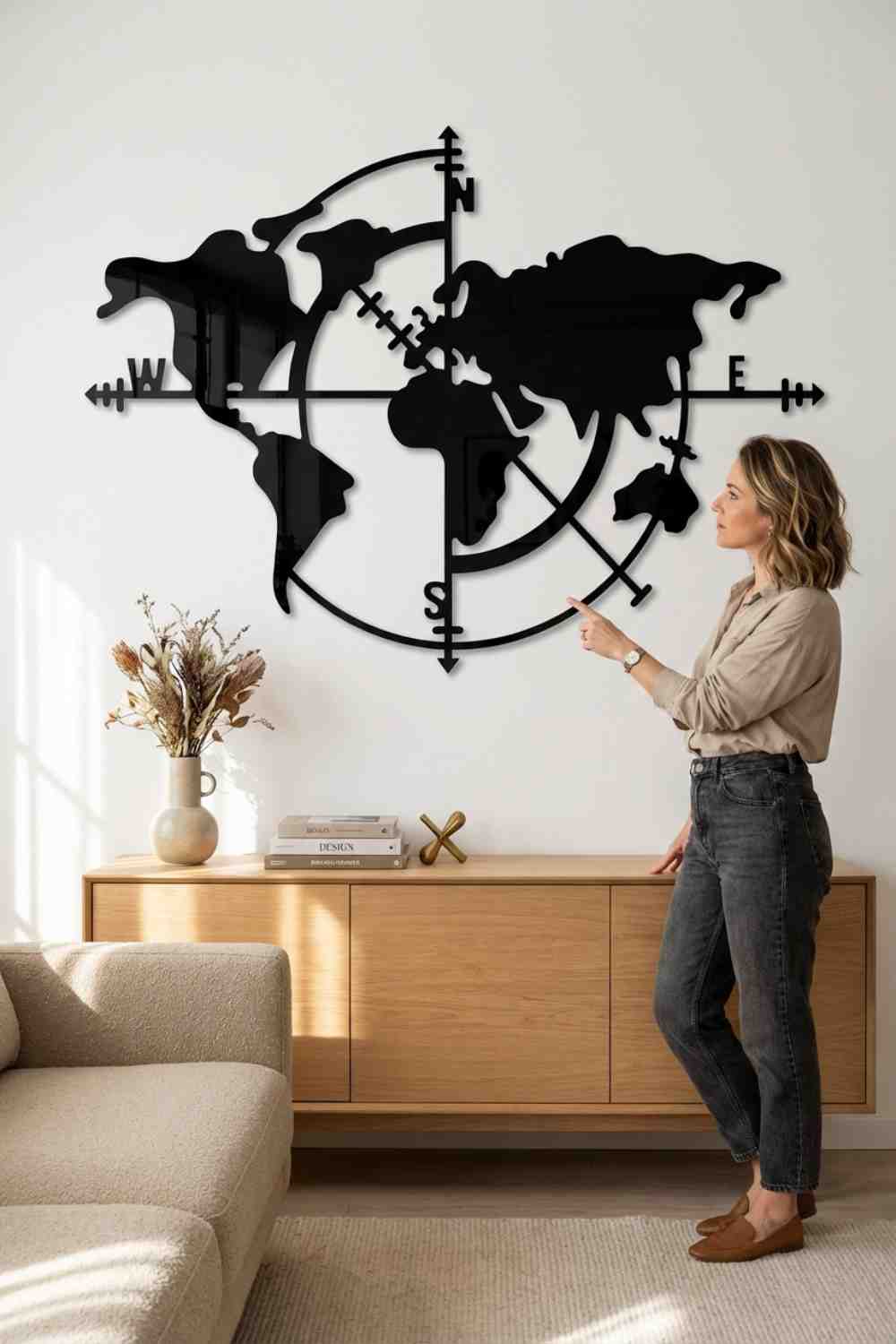 Mapa De Los Vientos - Cuadro decorativo | Cortayrecorta.es