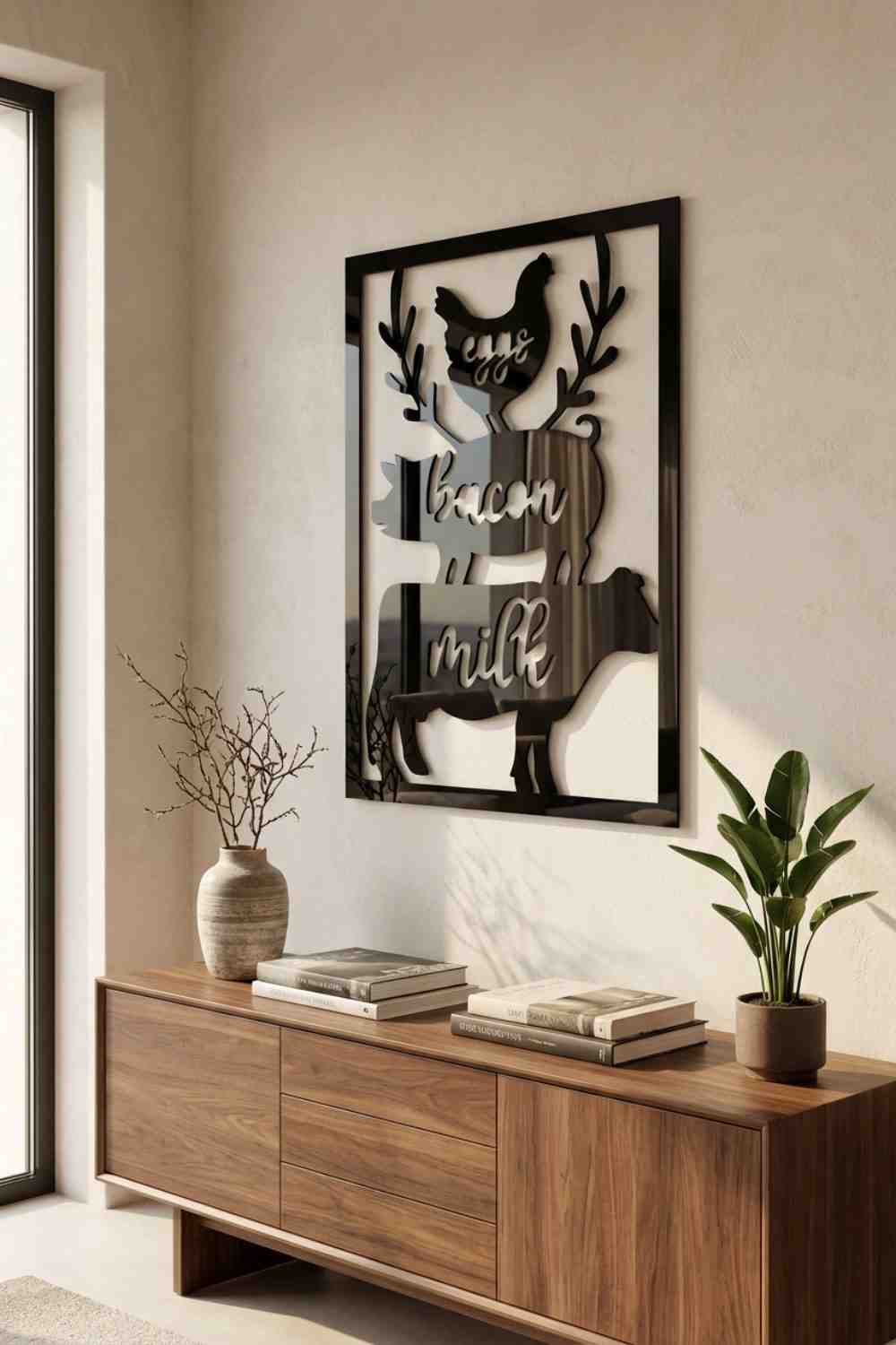 Eggs Bacon Milk - Cuadro decorativo | Cortayrecorta.es