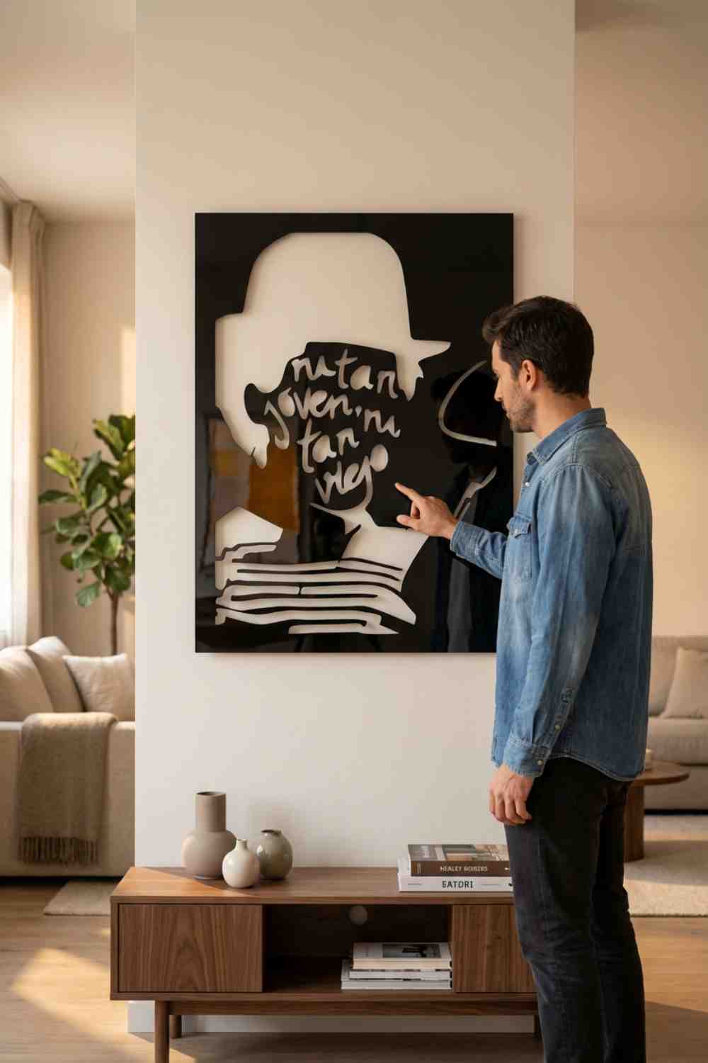 Joaquin Sabina Ni Tan Viejo - Cuadro decorativo | Cortayrecorta.es