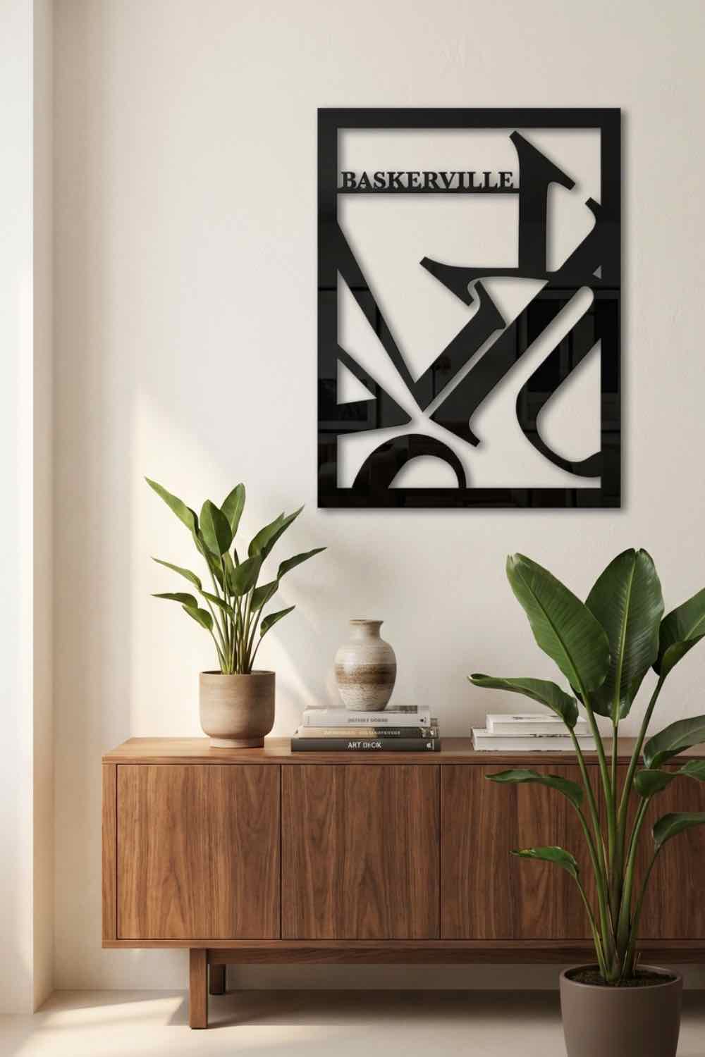 Baskerville - Cuadro decorativo | Cortayrecorta.es