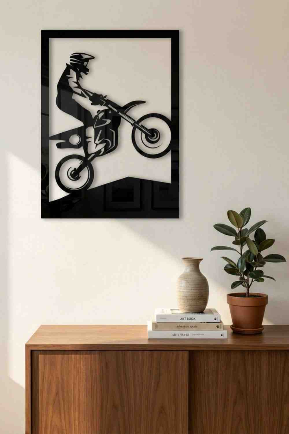 Motocross - Cuadro decorativo | Cortayrecorta.es
