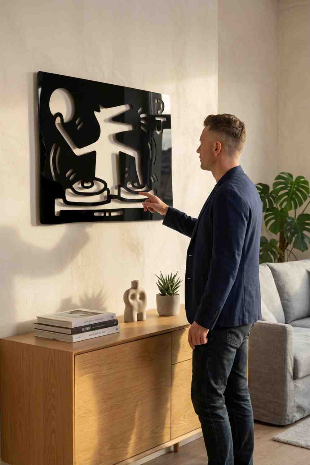 Barking Dog Dj, Keith Haring - Cuadro decorativo | Cortayrecorta.es