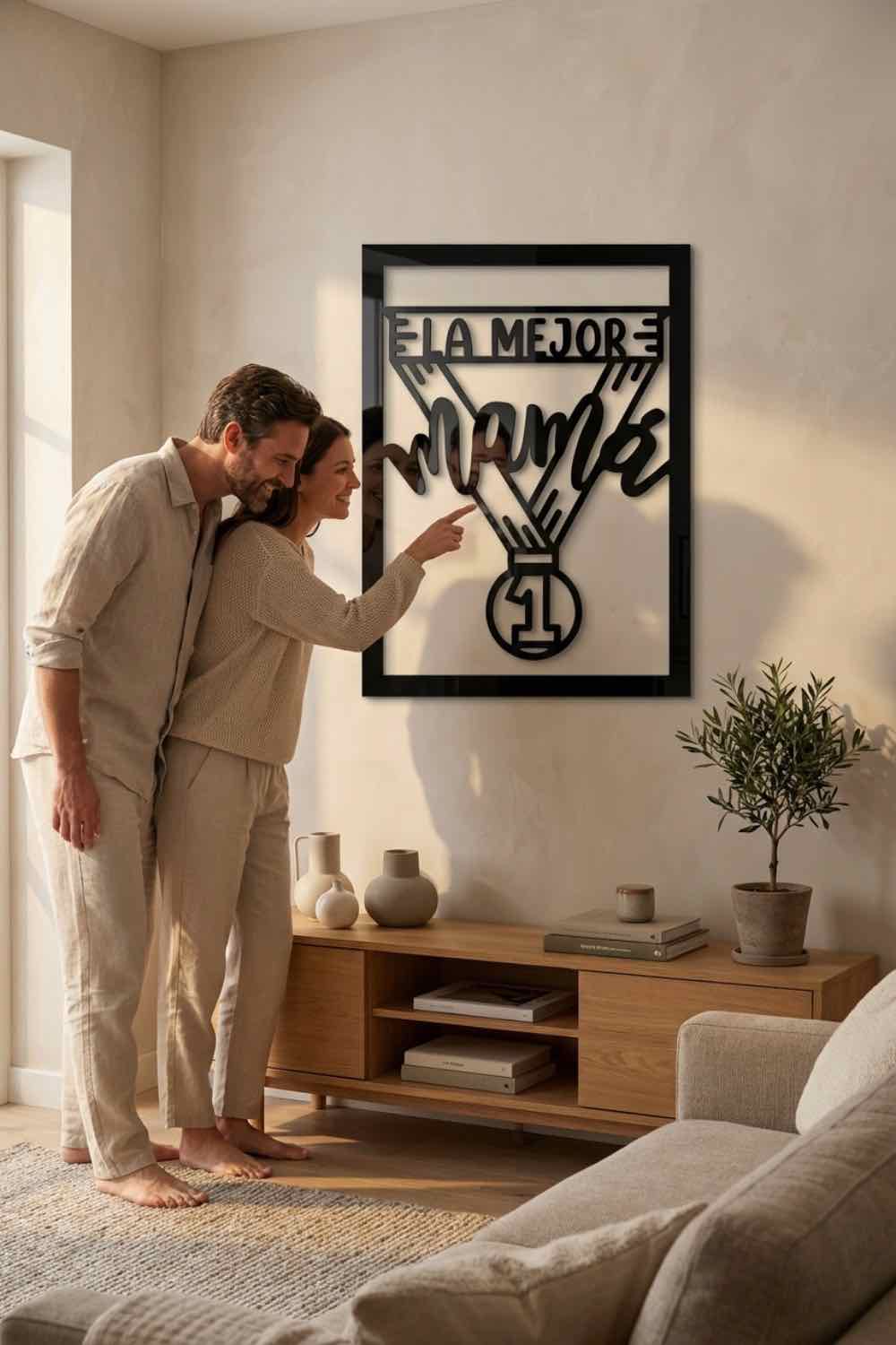 La Mejor Mamá - Cuadro decorativo | Cortayrecorta.es