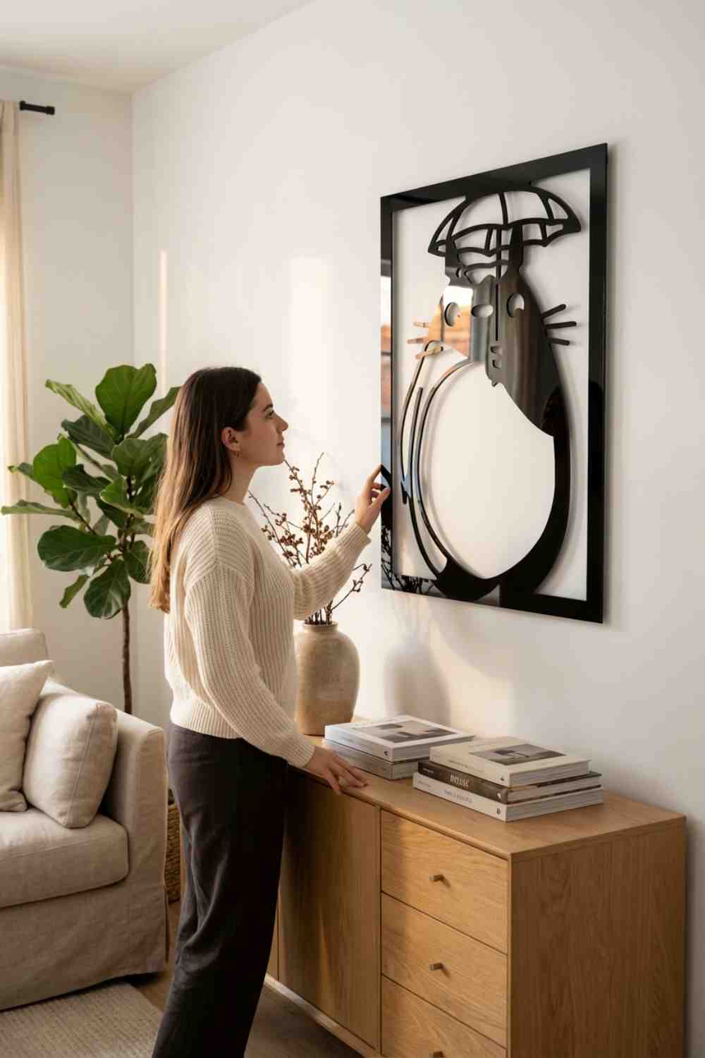 Totoro - Cuadro decorativo | Cortayrecorta.es