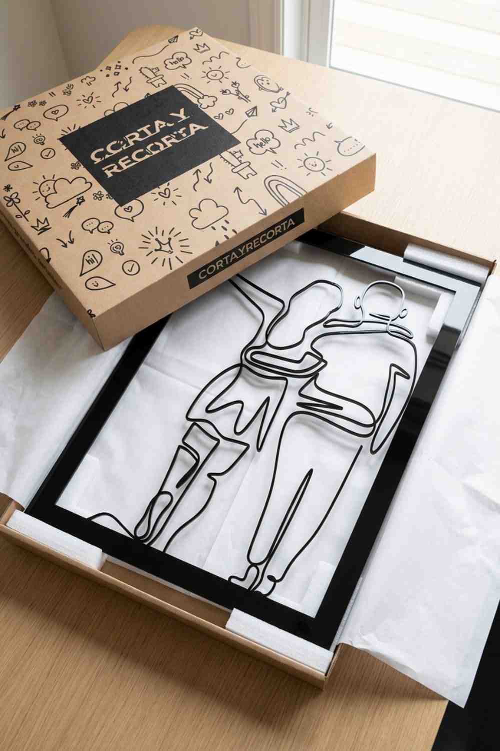 Pareja - Cuadro decorativo | Cortayrecorta.es