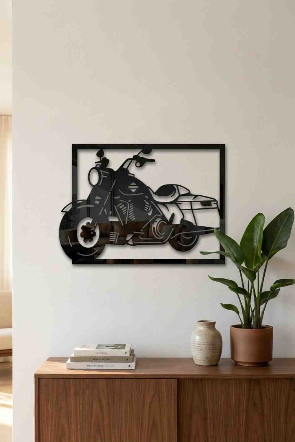 Harley Davidson Road King - Cuadro decorativo | Cortayrecorta.es