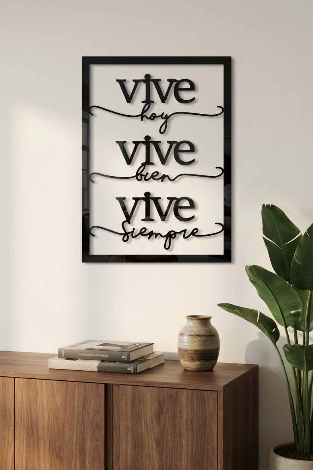 Vive - Cuadro decorativo | Cortayrecorta.es
