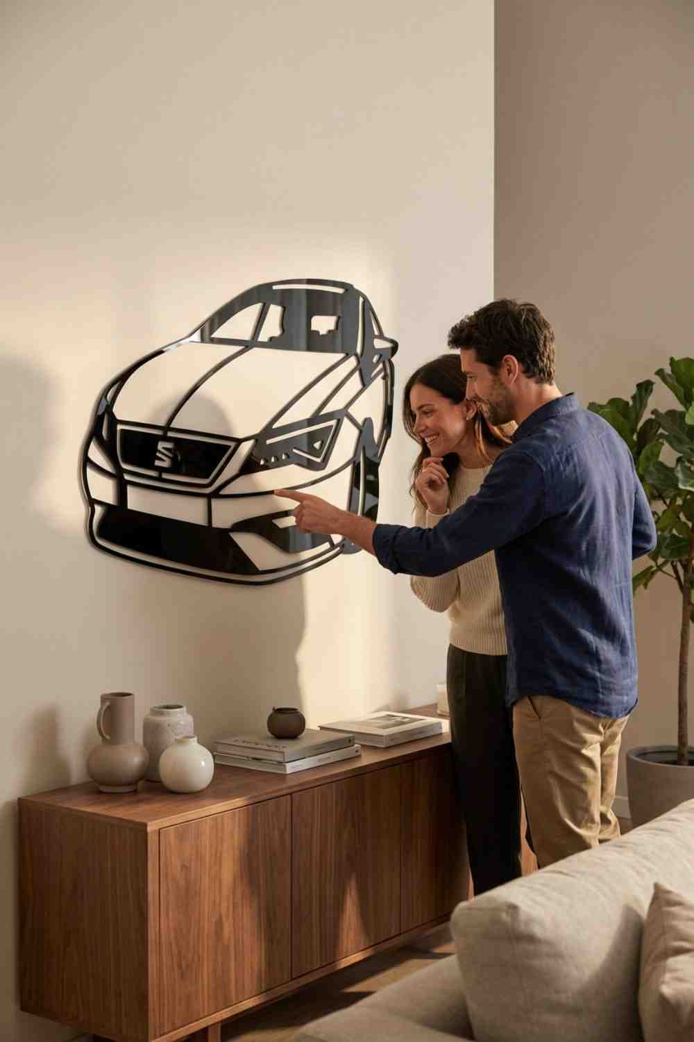 SEAT león - Cuadro decorativo | Cortayrecorta.es