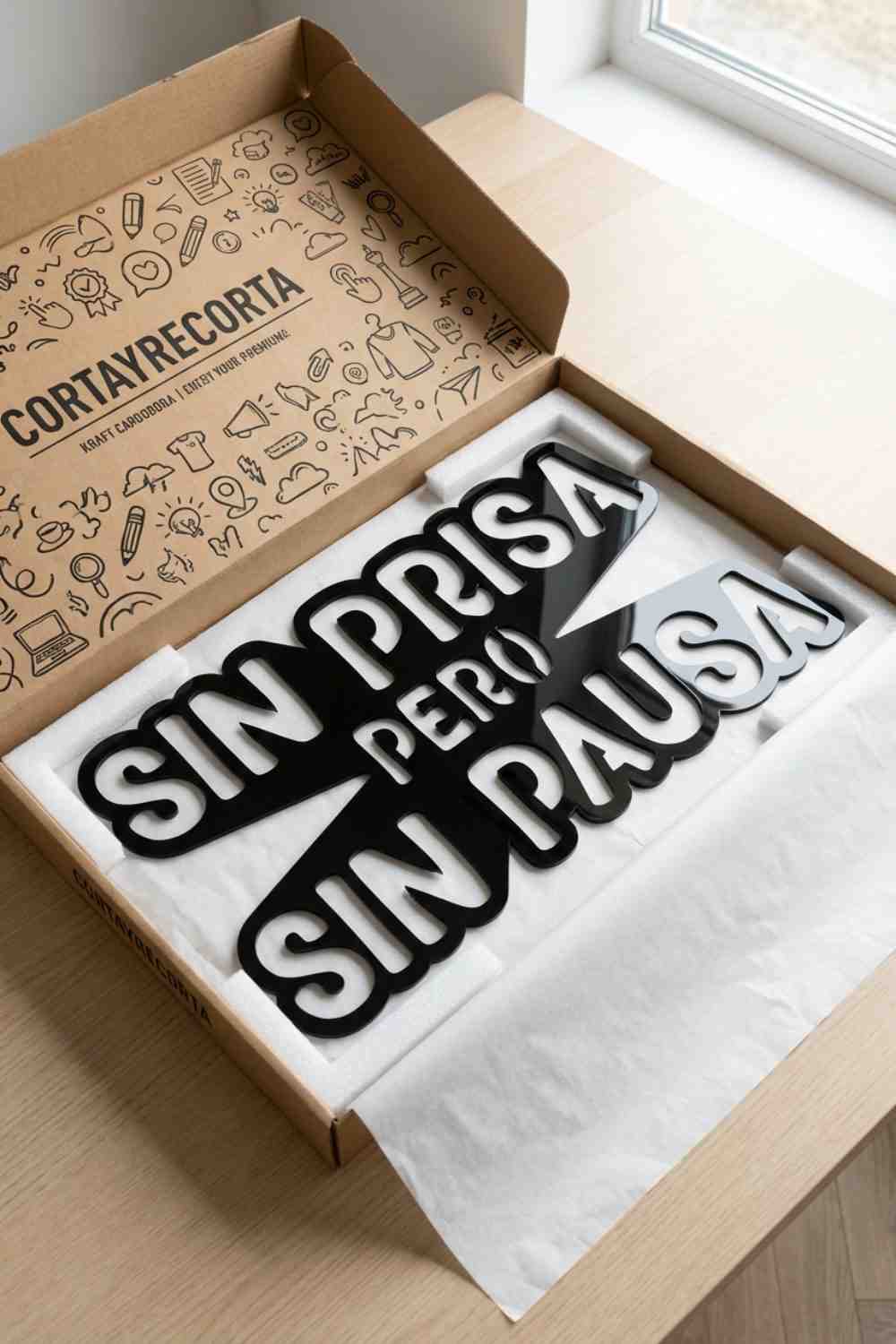 Sin prisa pero sin pausa - Cuadro decorativo | Cortayrecorta.es