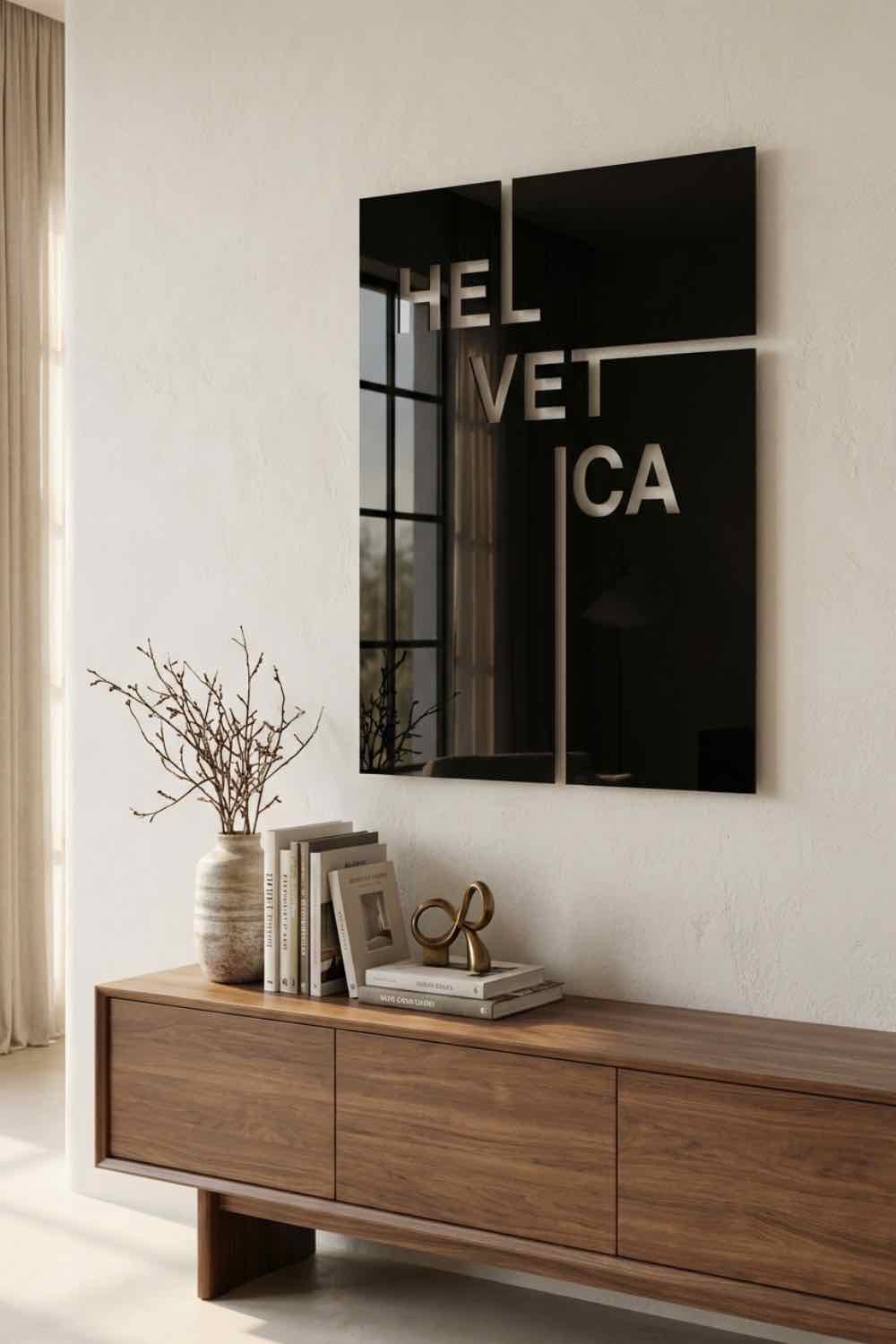 Helvética - Cuadro decorativo | Cortayrecorta.es