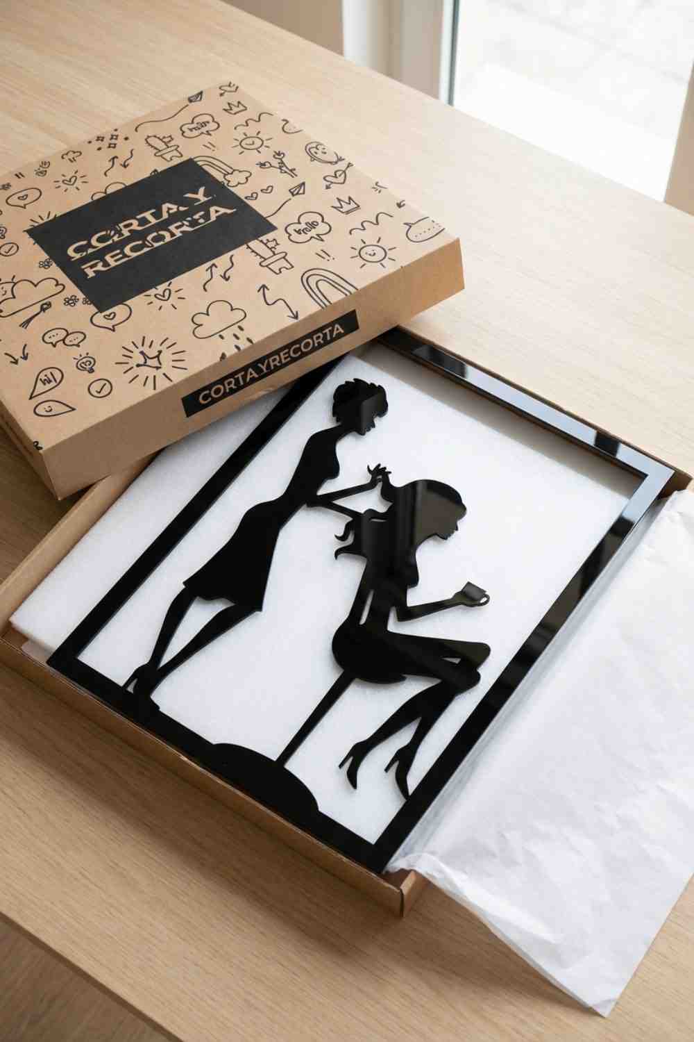 Mujeres en la peluqueria - Cuadro decorativo | Cortayrecorta.es