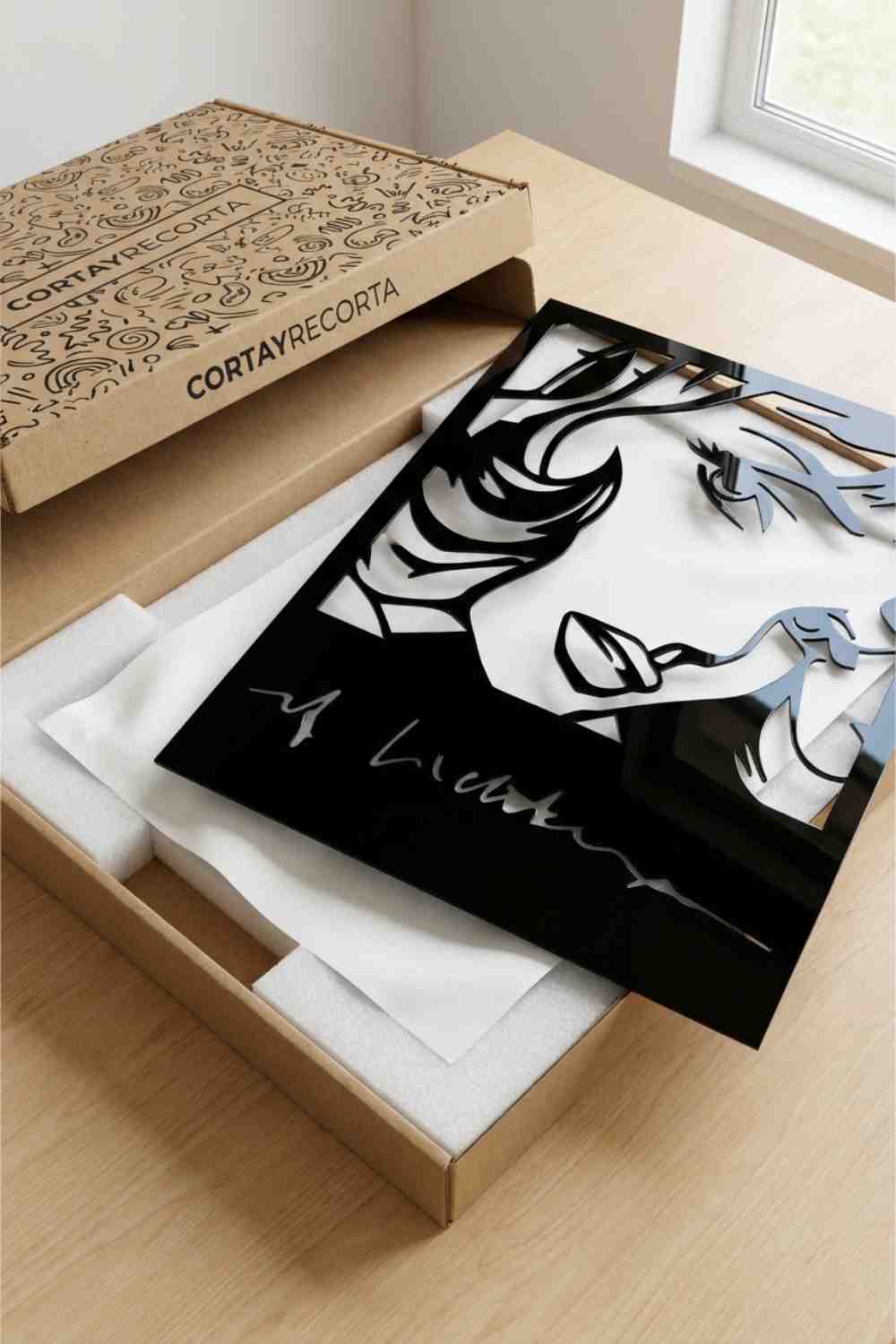 Chica De La Diadema - Lichtenstein - Cuadro decorativo | Cortayrecorta.es