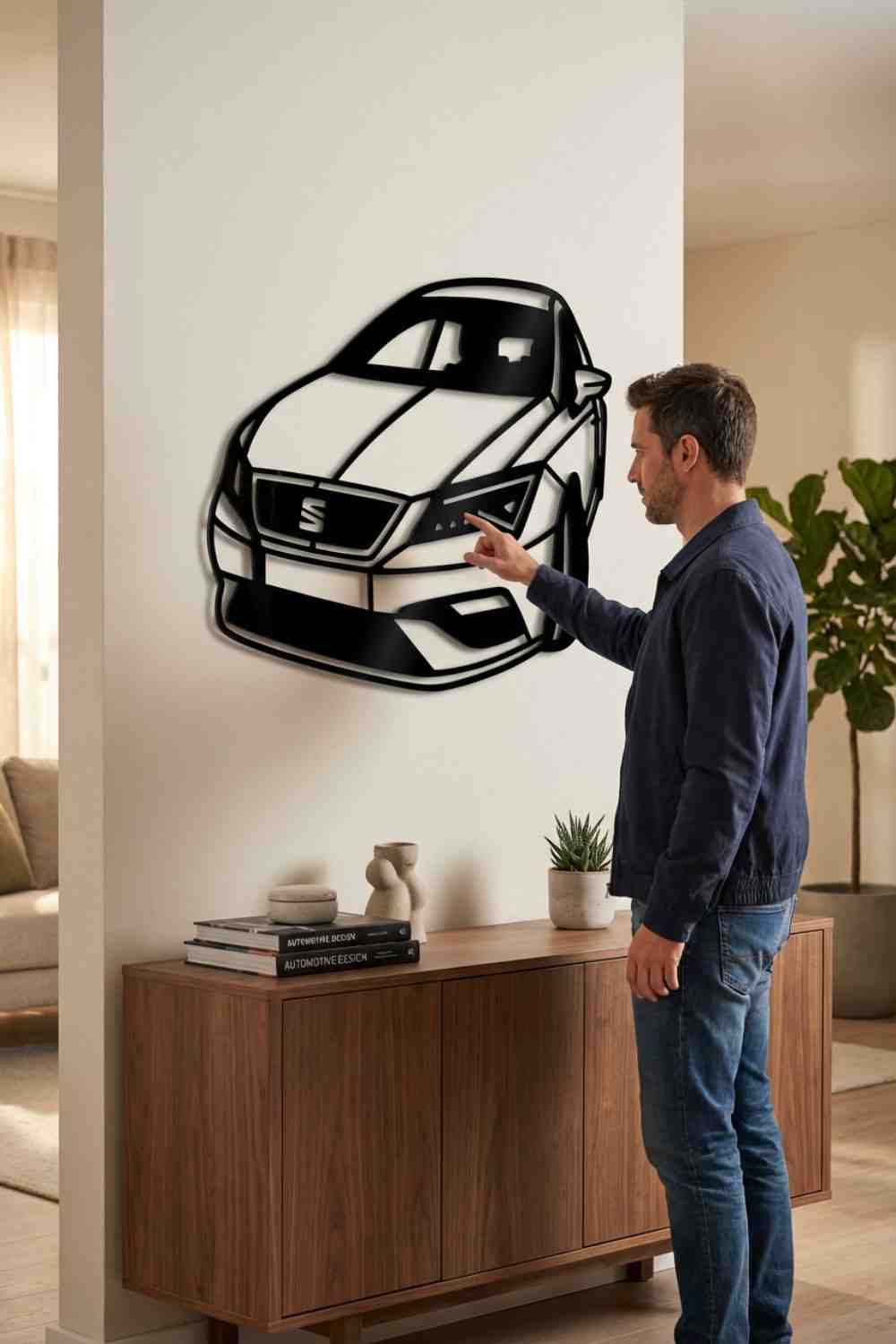 SEAT león - Cuadro decorativo | Cortayrecorta.es