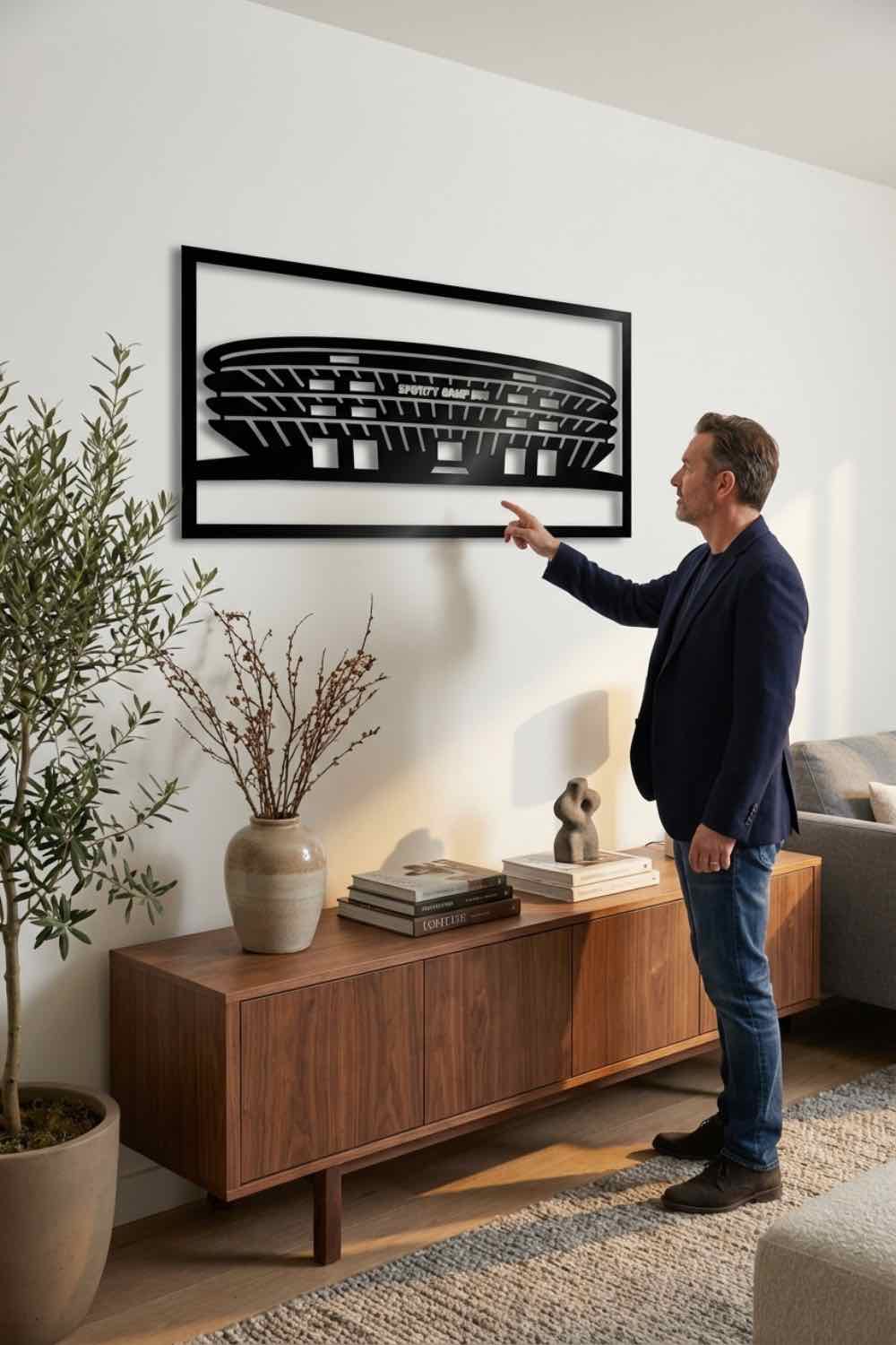 Estadio Camp Nou - Cuadro decorativo | Cortayrecorta.es