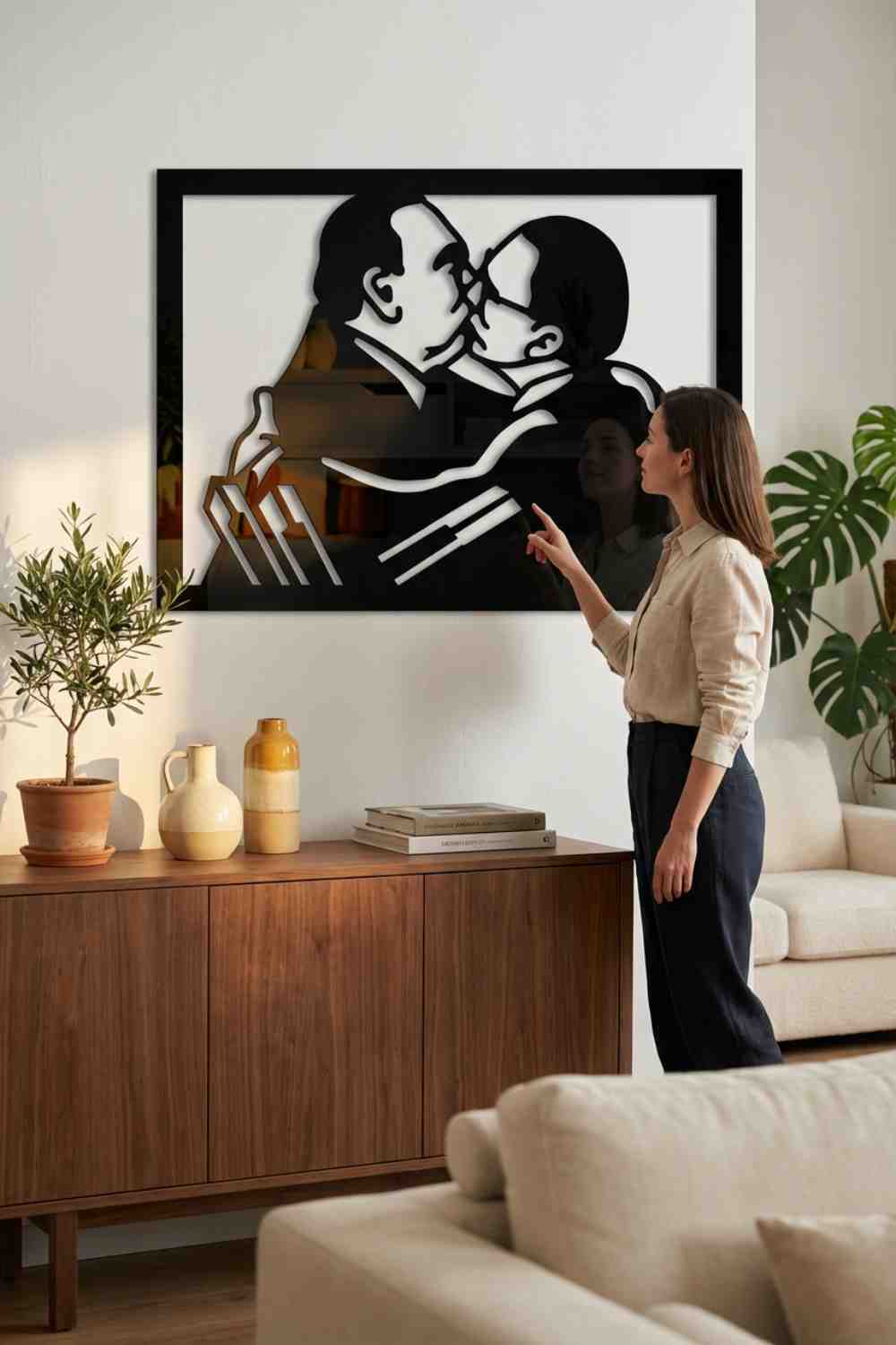 Un Beso Para La Historia - Cuadro decorativo | Cortayrecorta.es