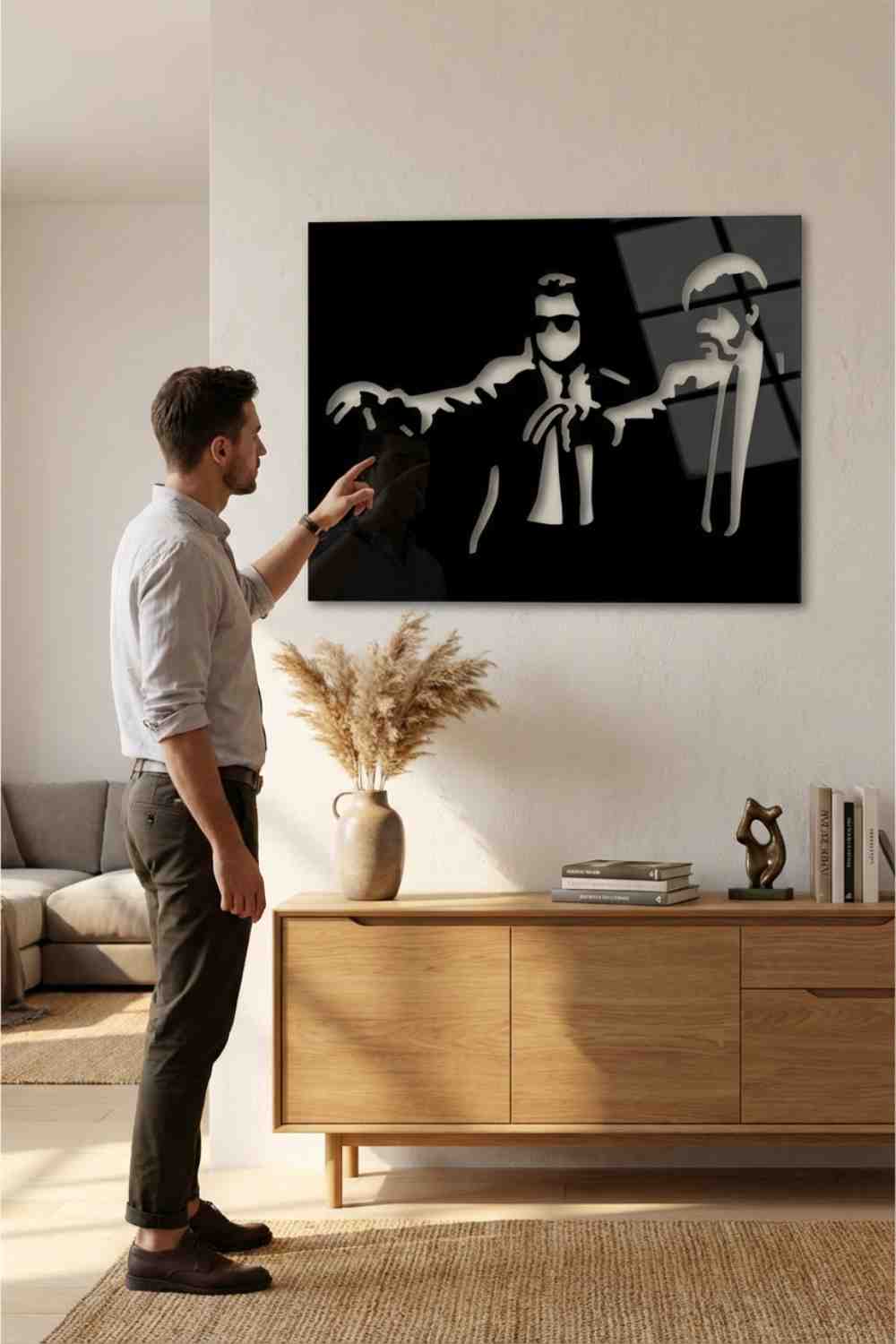 Pulp_Fiction_By_Banksy_diseño - Cuadro decorativo | Cortayrecorta.es