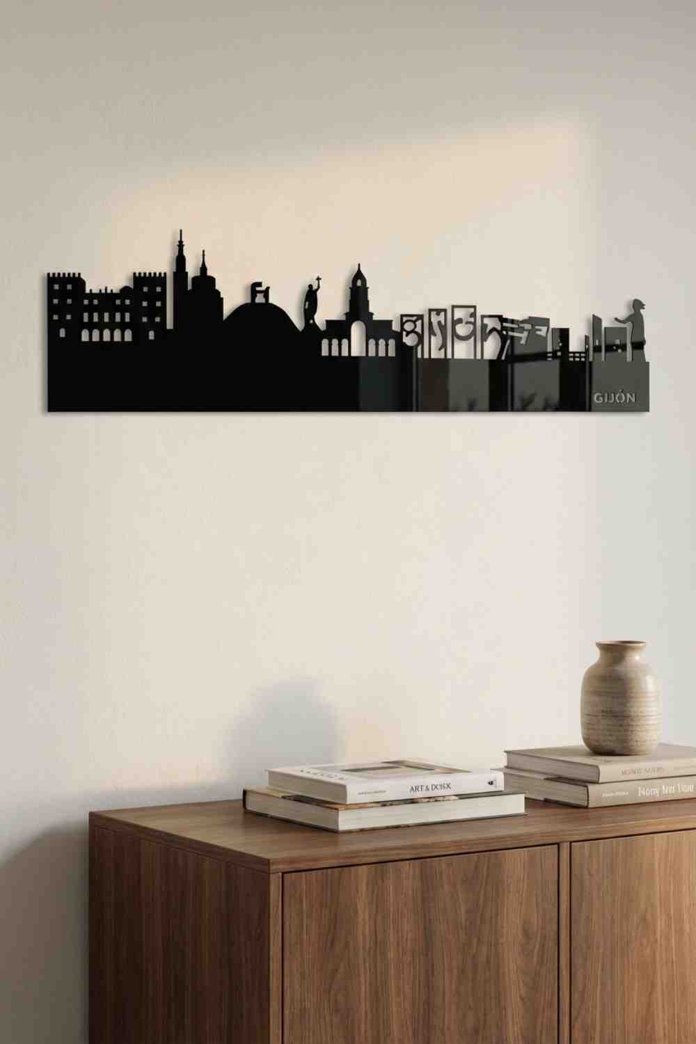 Gijón - Cuadro decorativo | Cortayrecorta.es