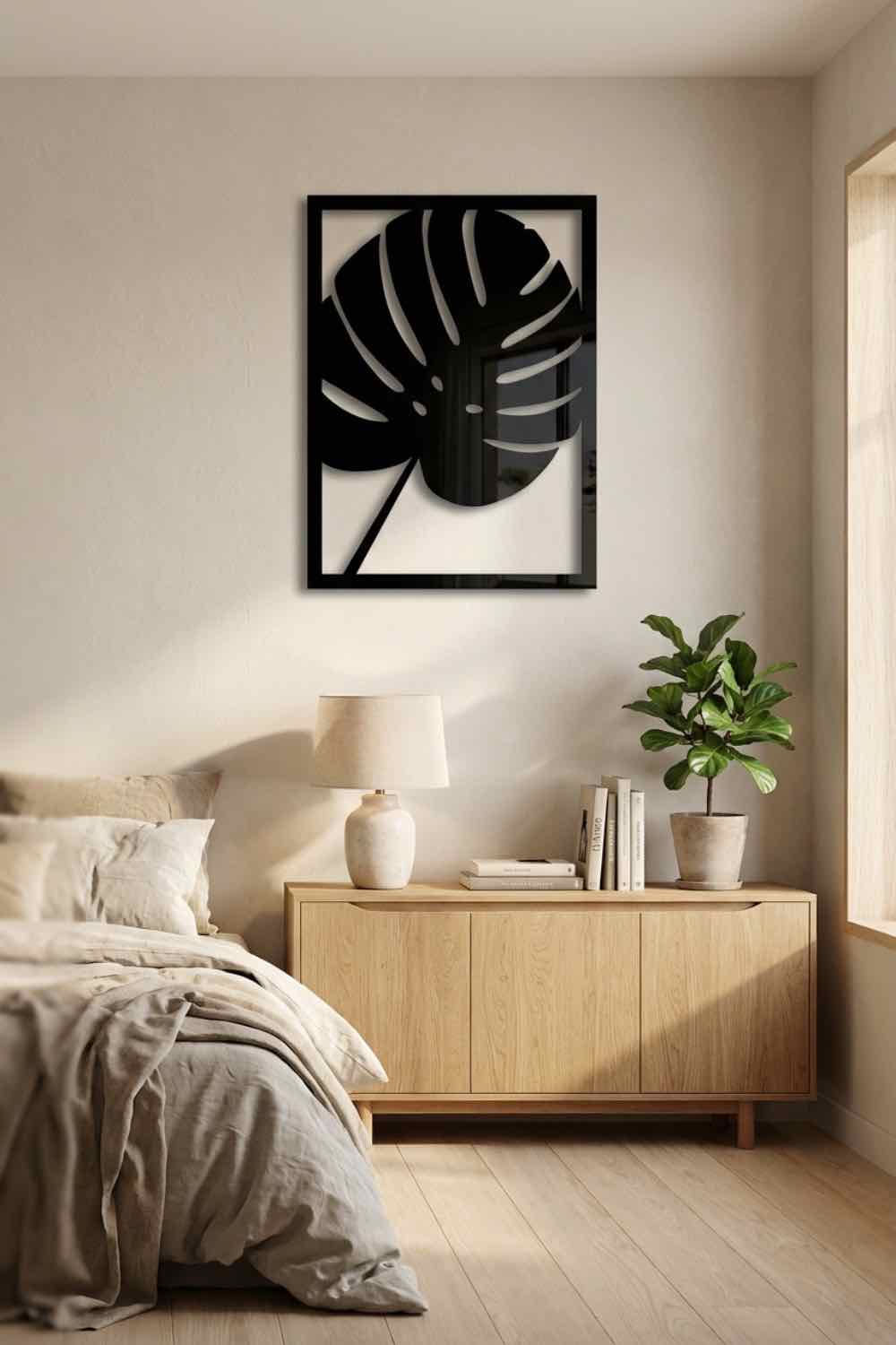 Simply Hoja Monstera - Cuadro decorativo | Cortayrecorta.es