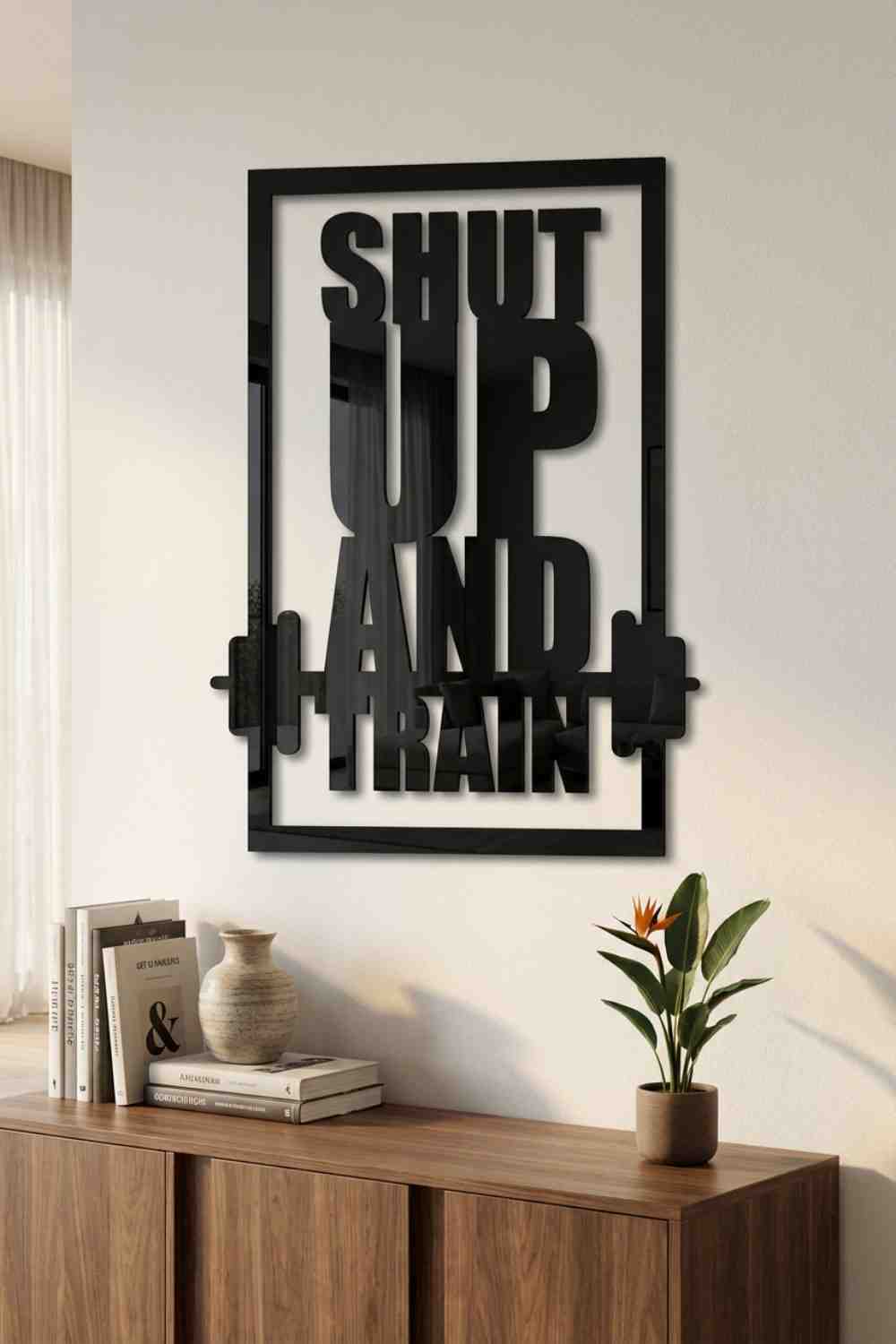Shut up and train - Cuadro decorativo | Cortayrecorta.es