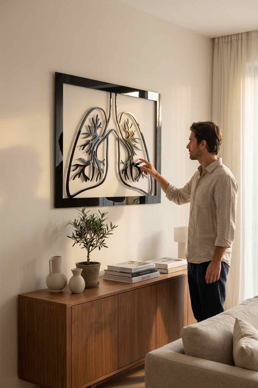 Pulmones - Cuadro decorativo | Cortayrecorta.es
