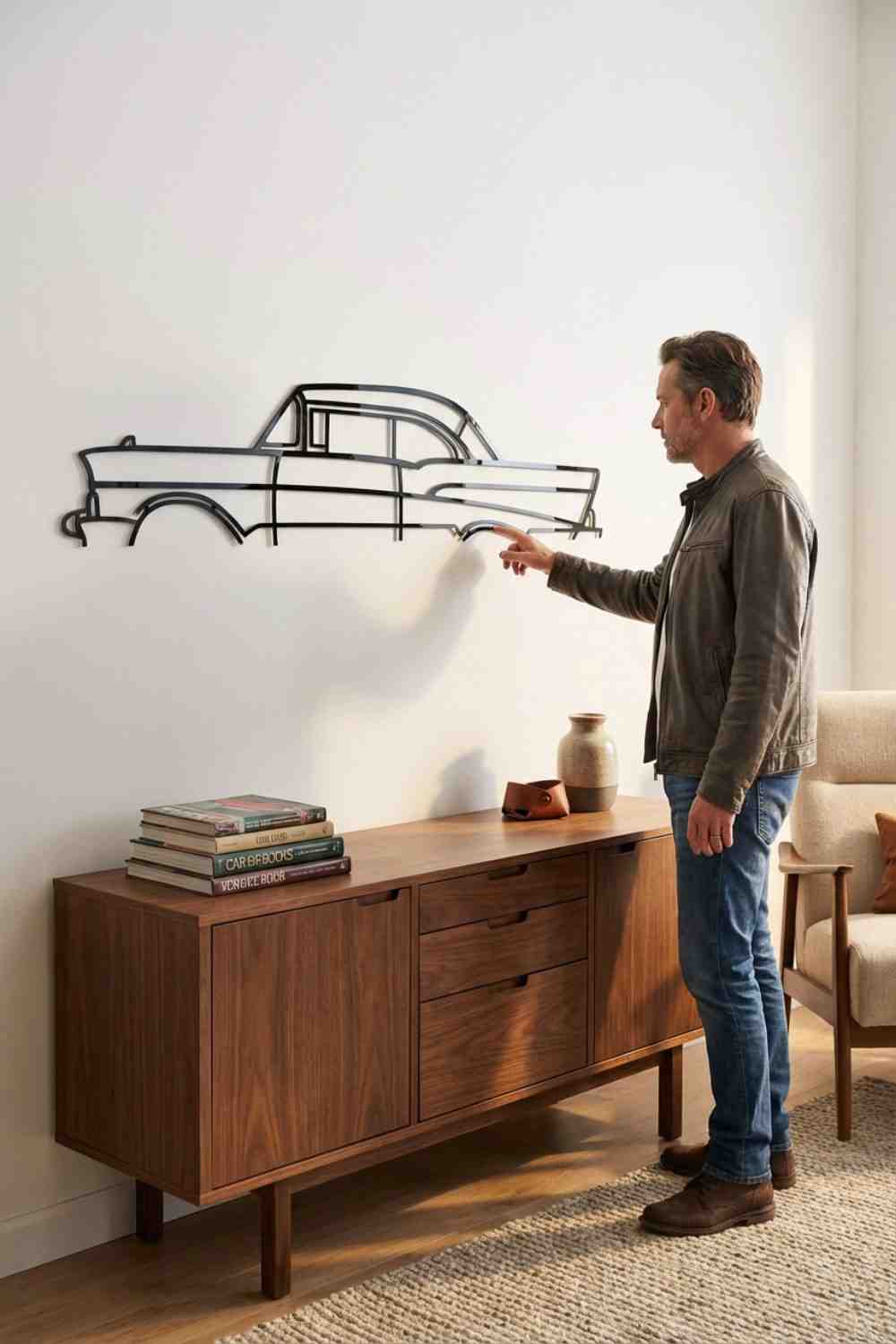 Chevrolet Bel Air 1957 - Cuadro decorativo | Cortayrecorta.es