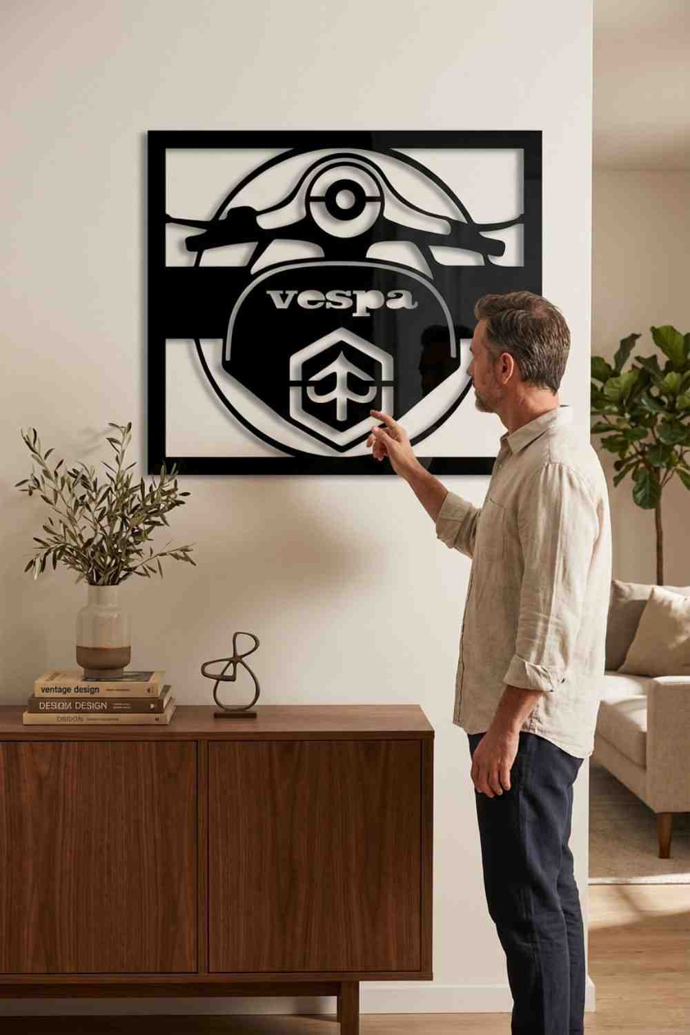 Vespa ❤️ - Cuadro decorativo | Cortayrecorta.es