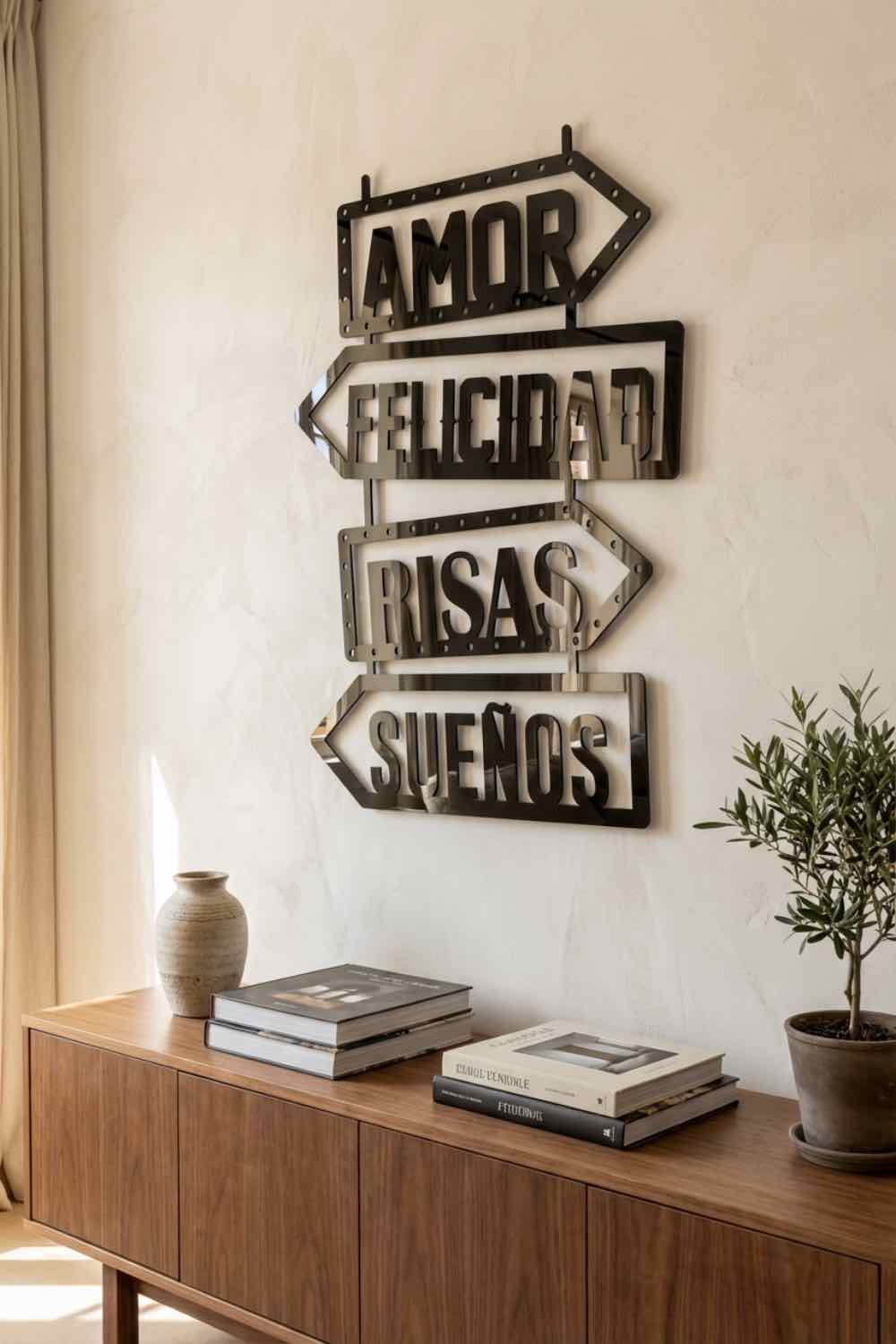 Amor Felicidad Risas Sueños - Cuadro decorativo | Cortayrecorta.es