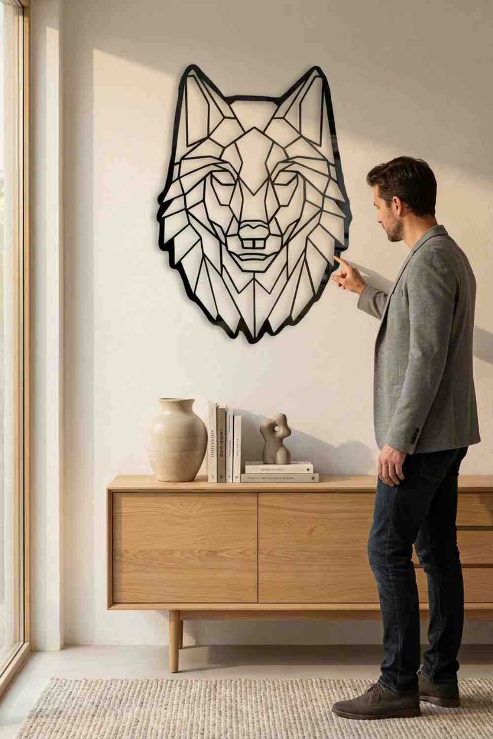 Lobo - Cuadro decorativo | Cortayrecorta.es