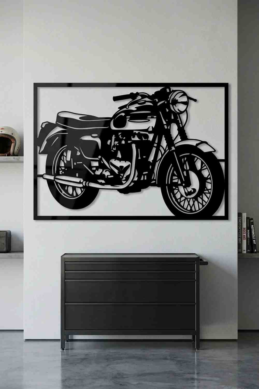 Triumph T120 Bonneville de 1960 - Cuadro decorativo | Cortayrecorta.es