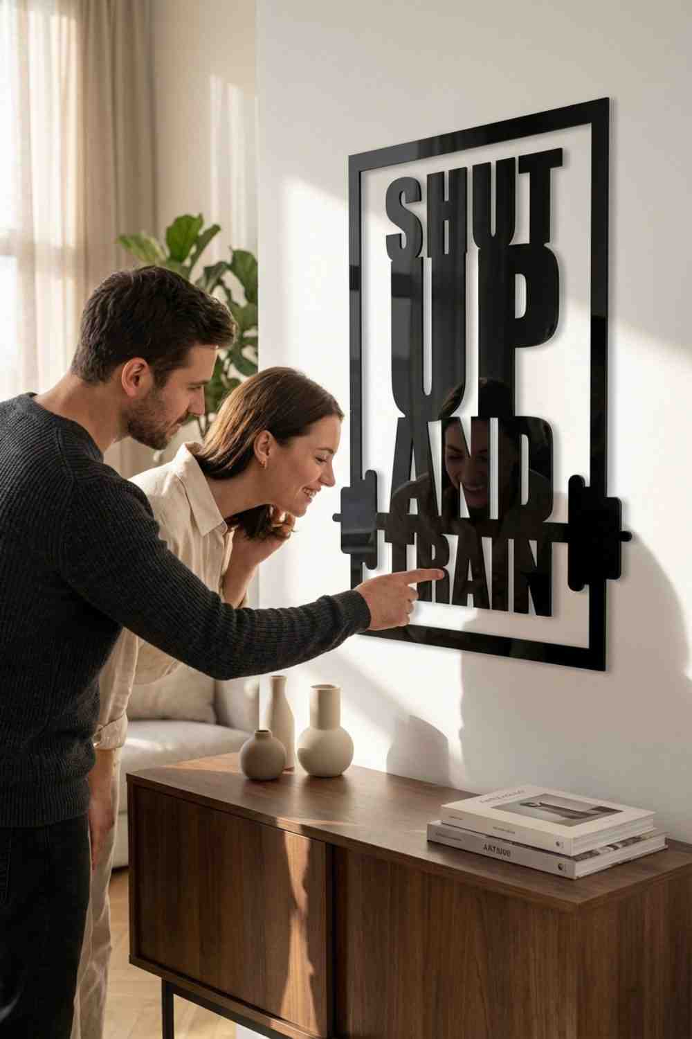 Shut up and train - Cuadro decorativo | Cortayrecorta.es