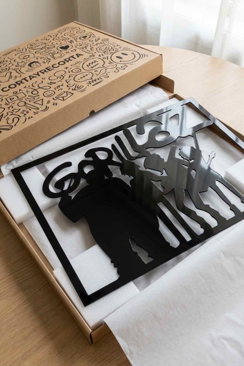 Gorillaz Siluetas - Cuadro decorativo | Cortayrecorta.es