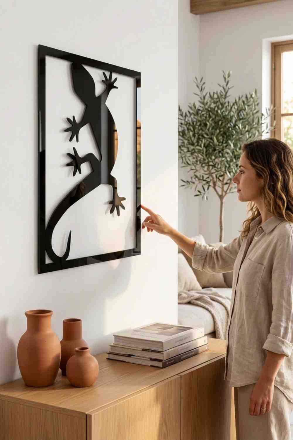 Iguana Juana - Cuadro decorativo | Cortayrecorta.es