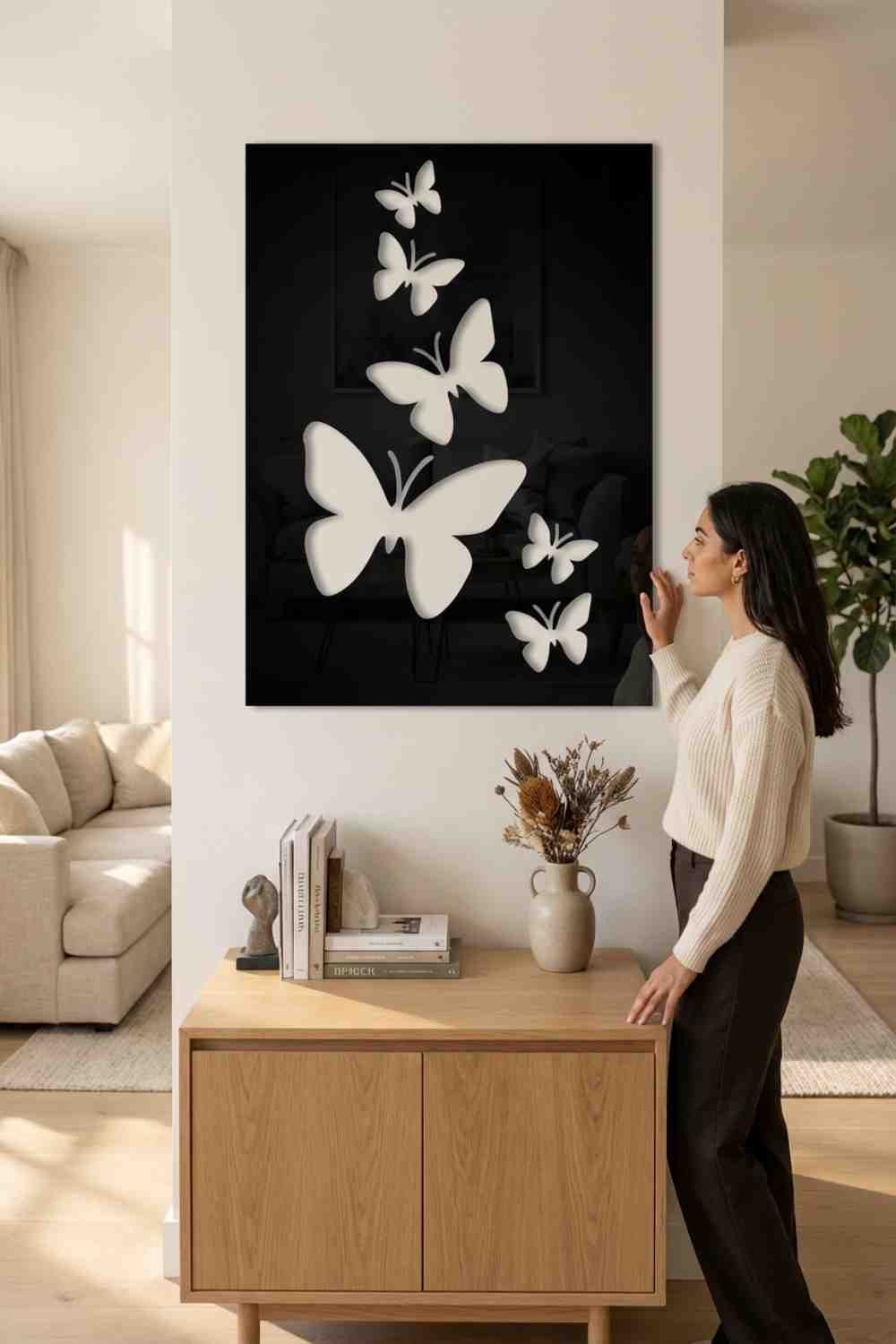 Mariposas - Cuadro decorativo | Cortayrecorta.es