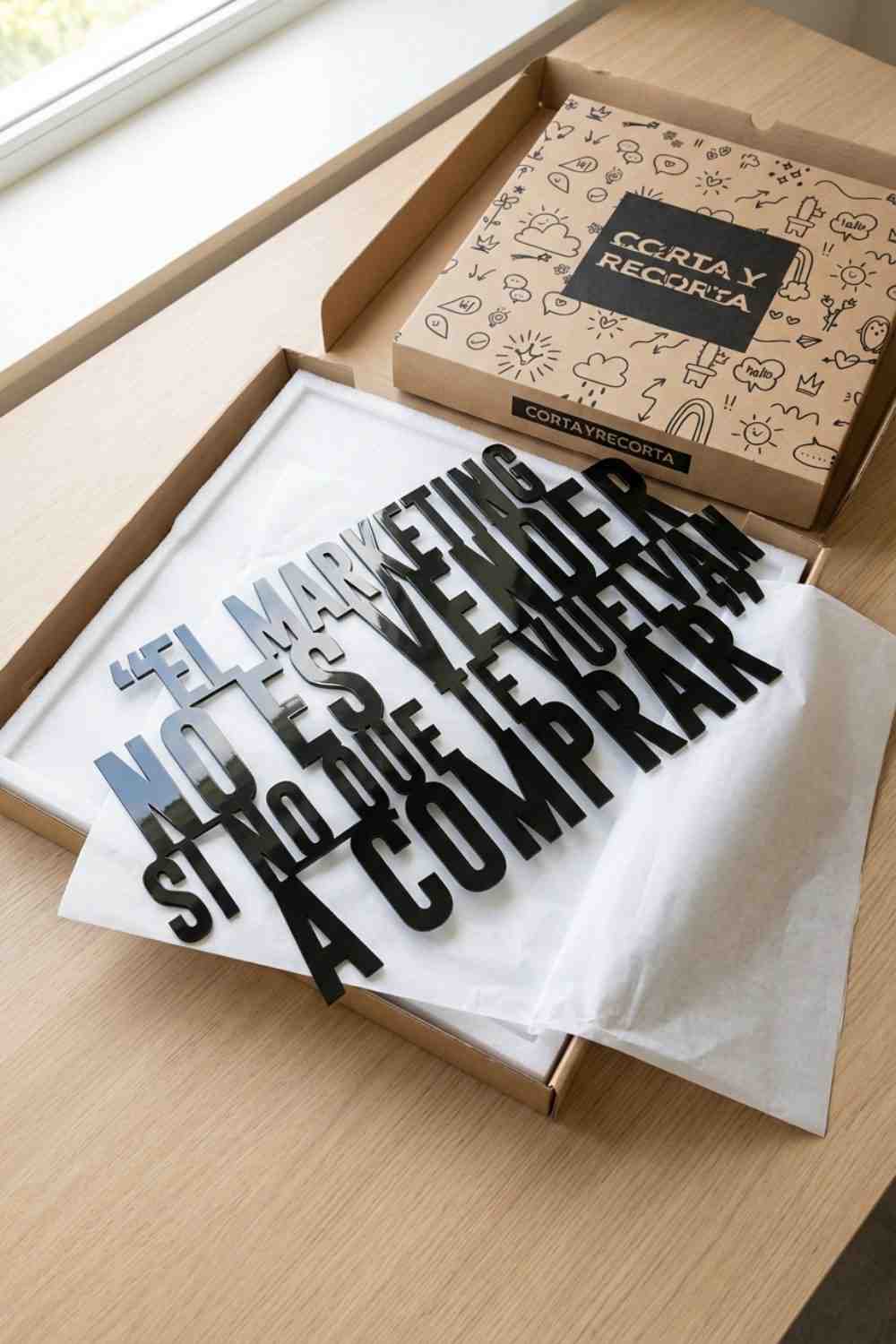 El marketing no es vender - Cuadro decorativo | Cortayrecorta.es