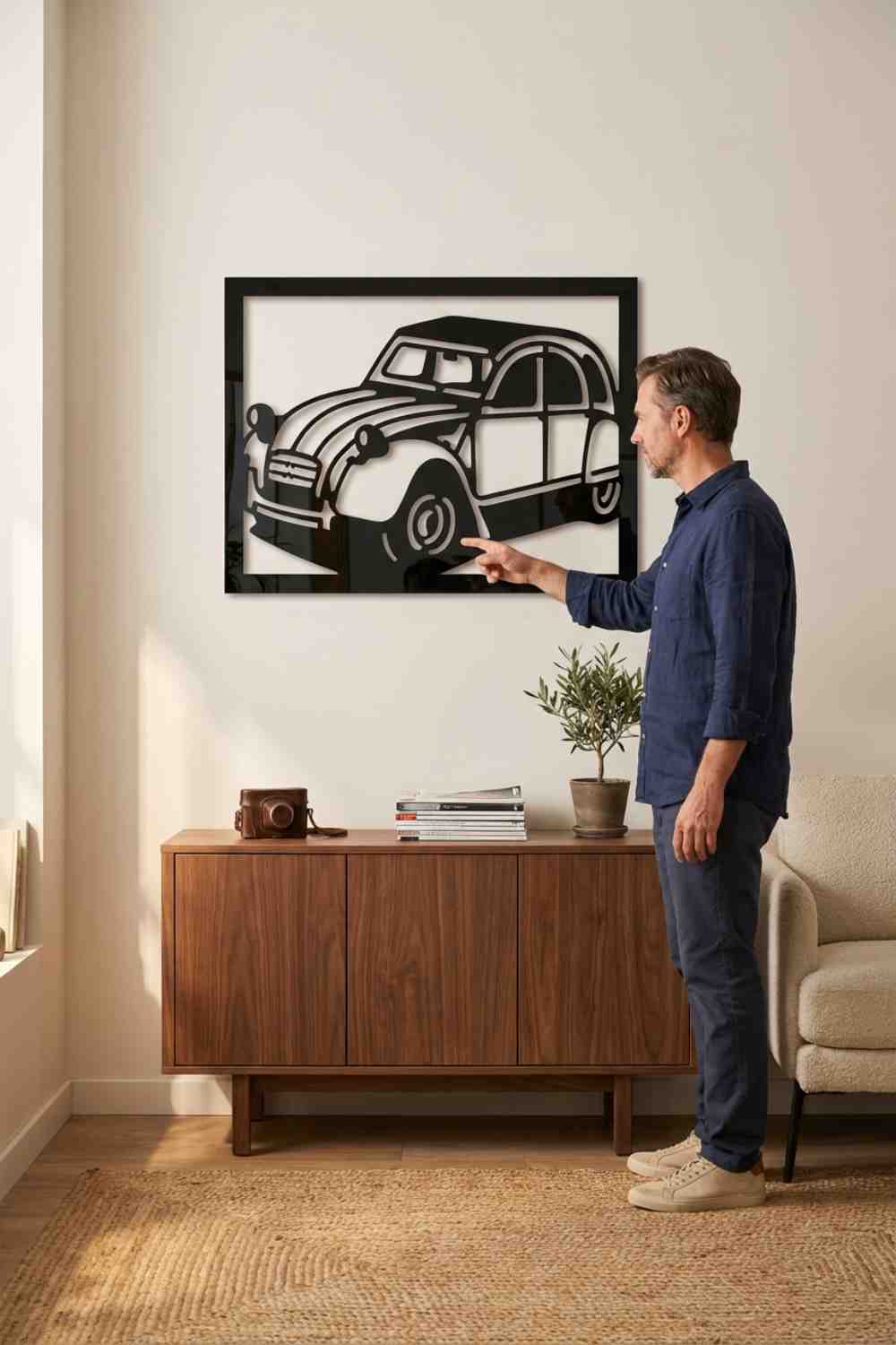 2 Caballos - Citröen - Cuadro decorativo | Cortayrecorta.es