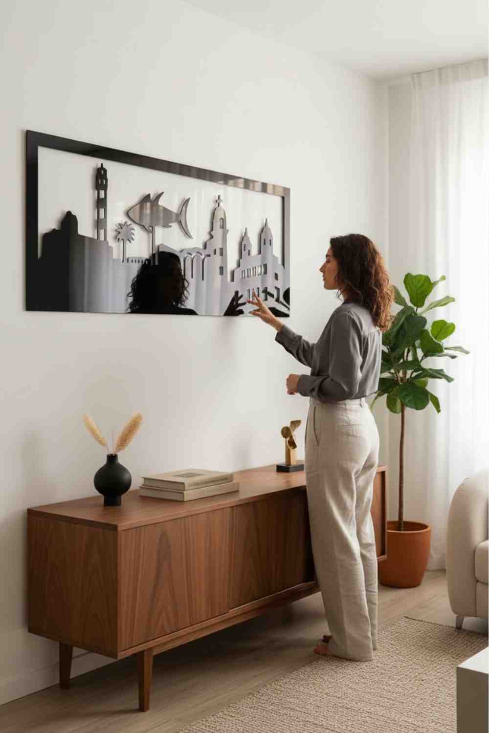 Skyline Barbate - Cuadro decorativo | Cortayrecorta.es