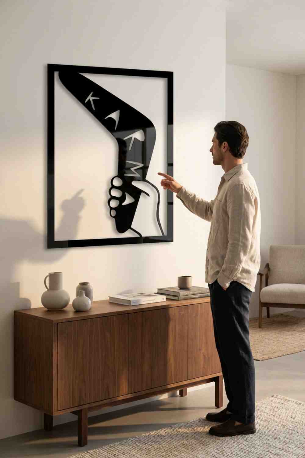 Karma Is Karma - Cuadro decorativo | Cortayrecorta.es