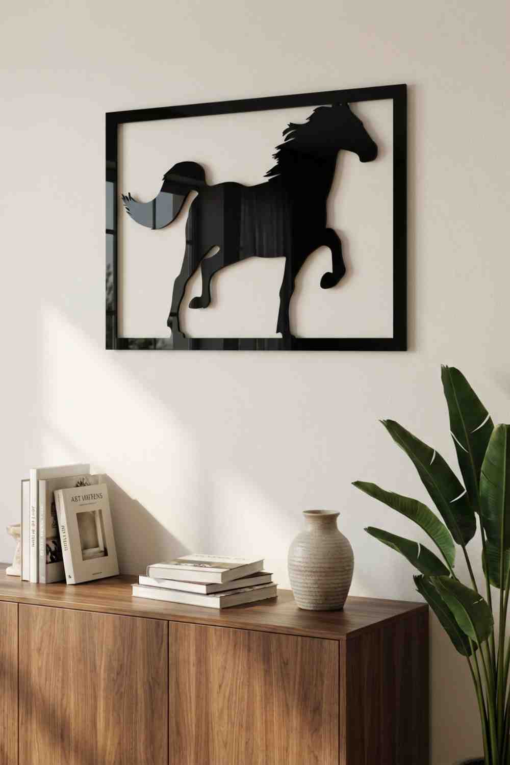 Black Horse - Cuadro decorativo | Cortayrecorta.es