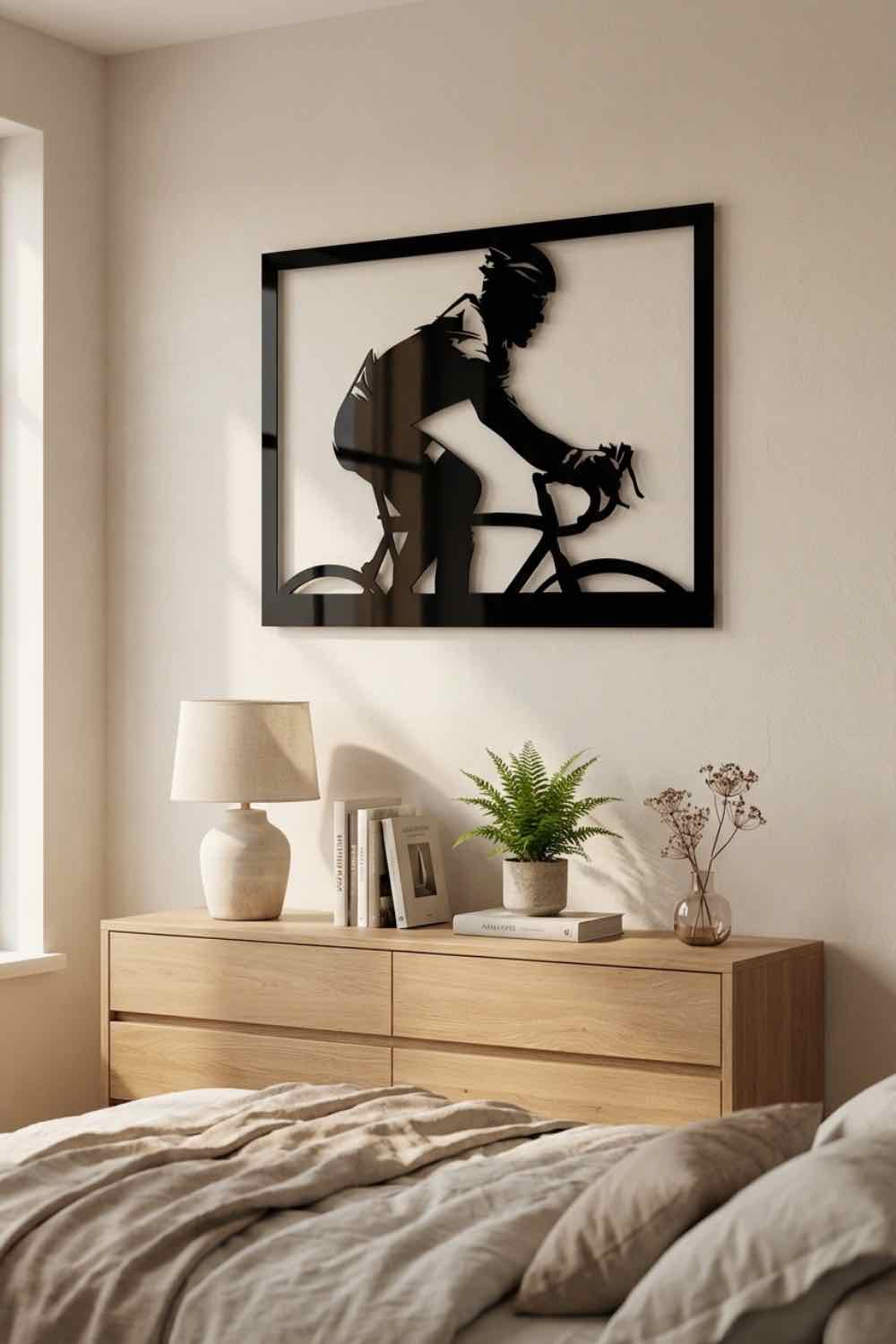 The Cyclist - Cuadro decorativo | Cortayrecorta.es