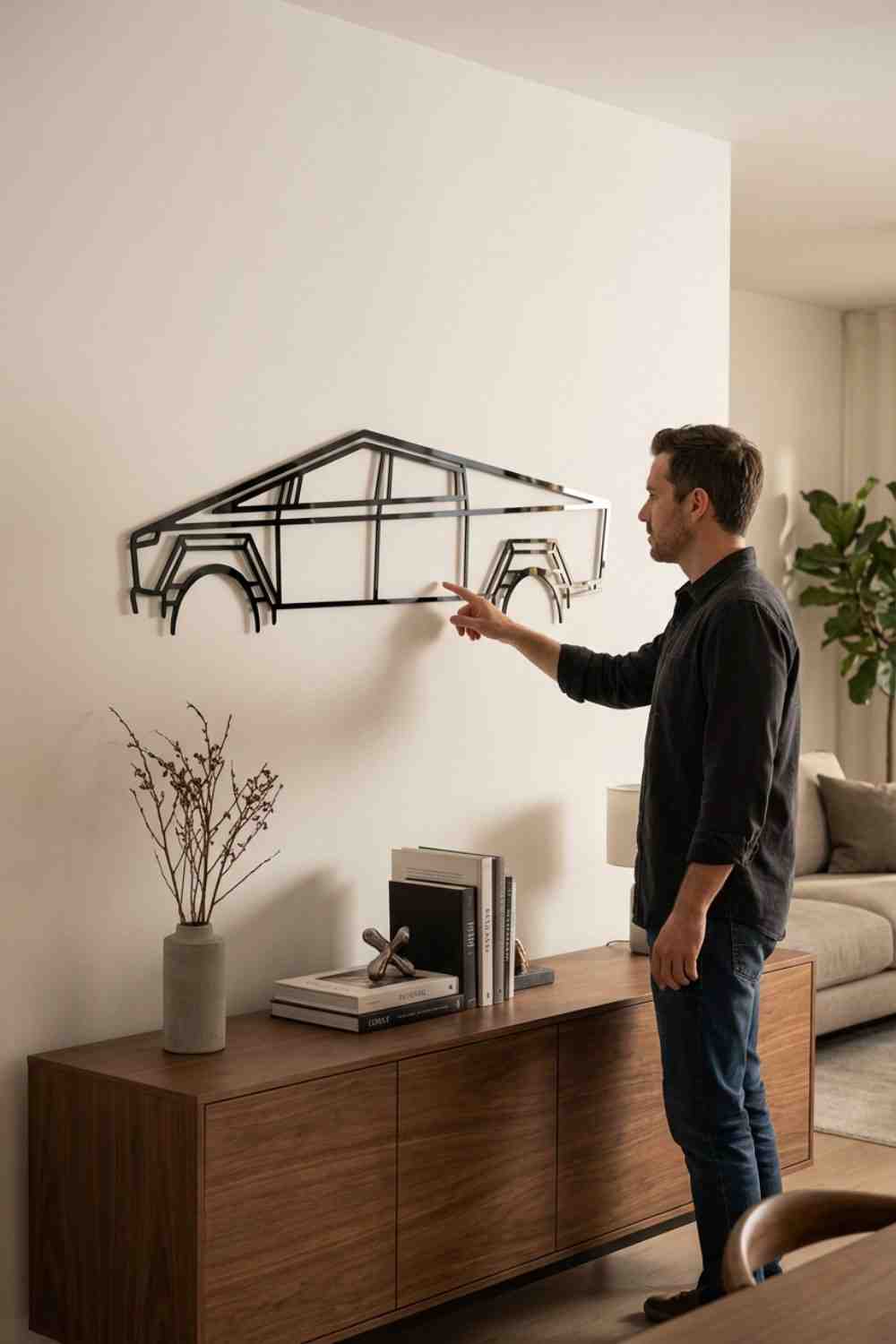 Tesla Cybertruck - Cuadro decorativo | Cortayrecorta.es