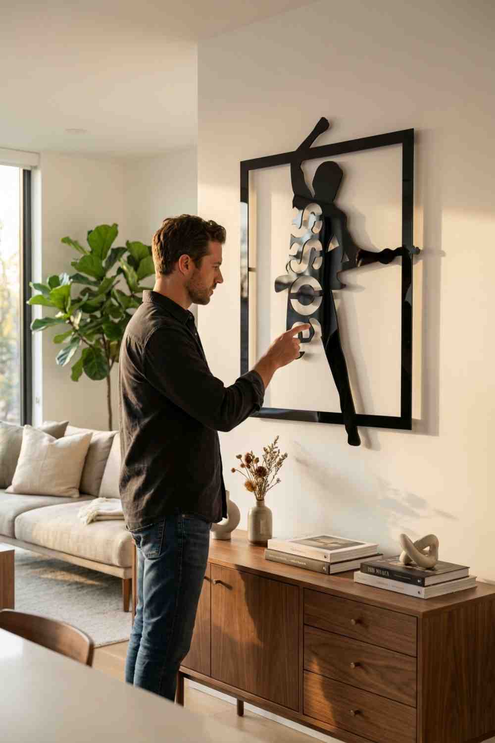 Bruce Springsteen Silueta - Cuadro decorativo | Cortayrecorta.es