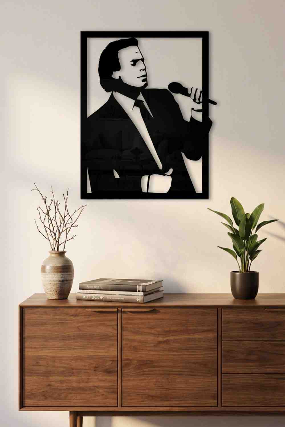 Julio Iglesias - Cuadro decorativo | Cortayrecorta.es